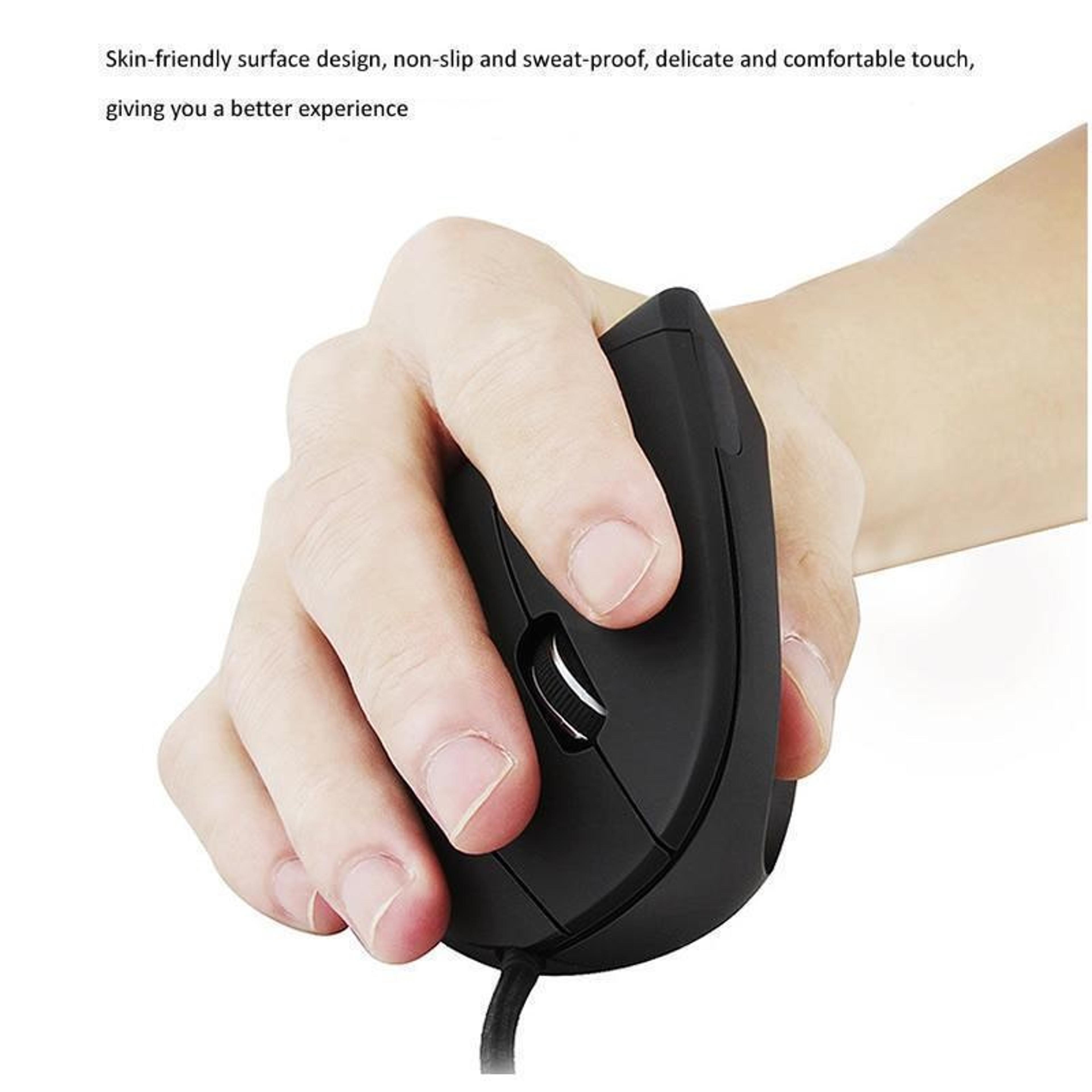 RGB Ergonomic Vertical Mouse DPI Wired USB Gaming  Office Mouse 3