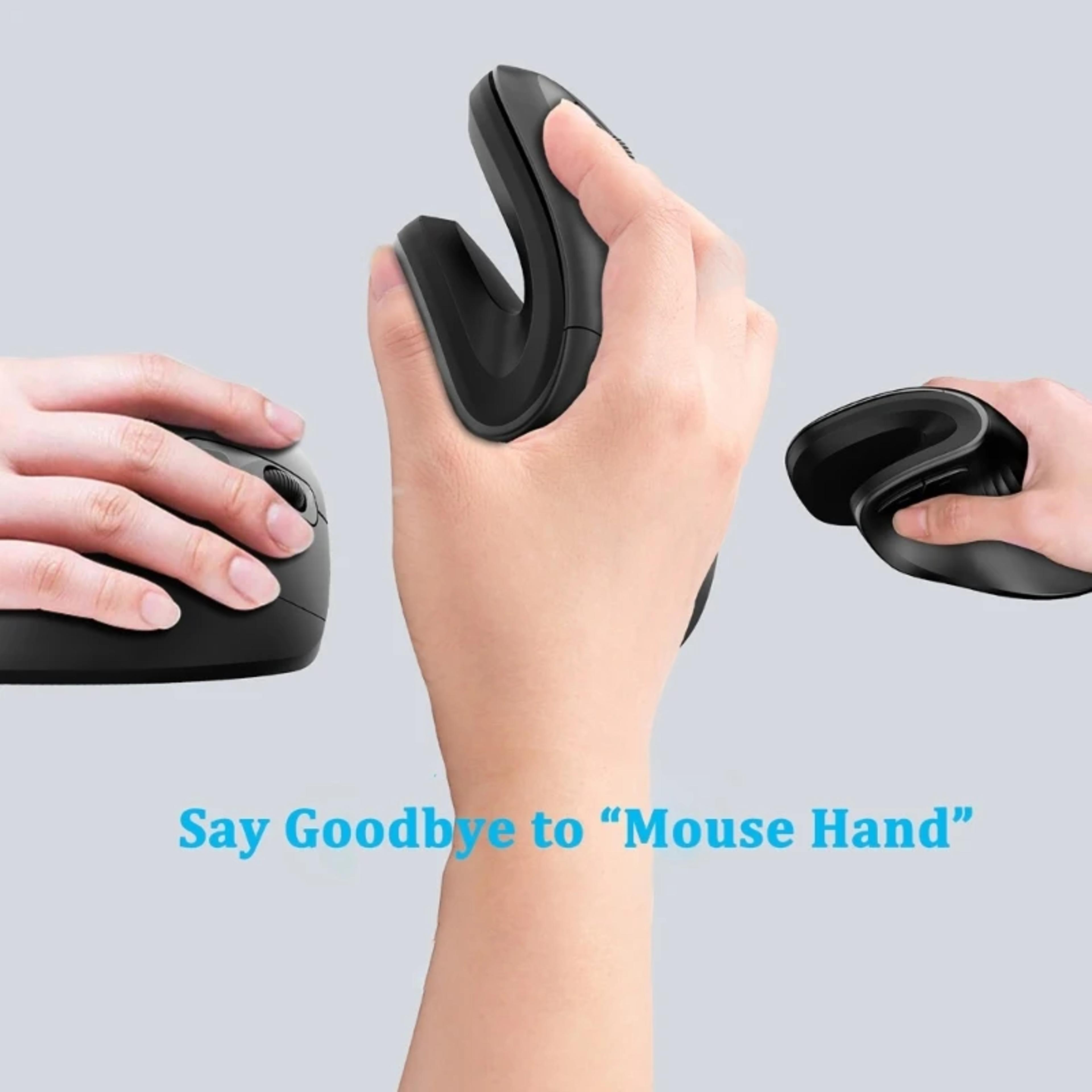 Vertical Mouse Wireless Ergonomic Silent Mouse With Adjustable DPI For Laptop  Desktop 2