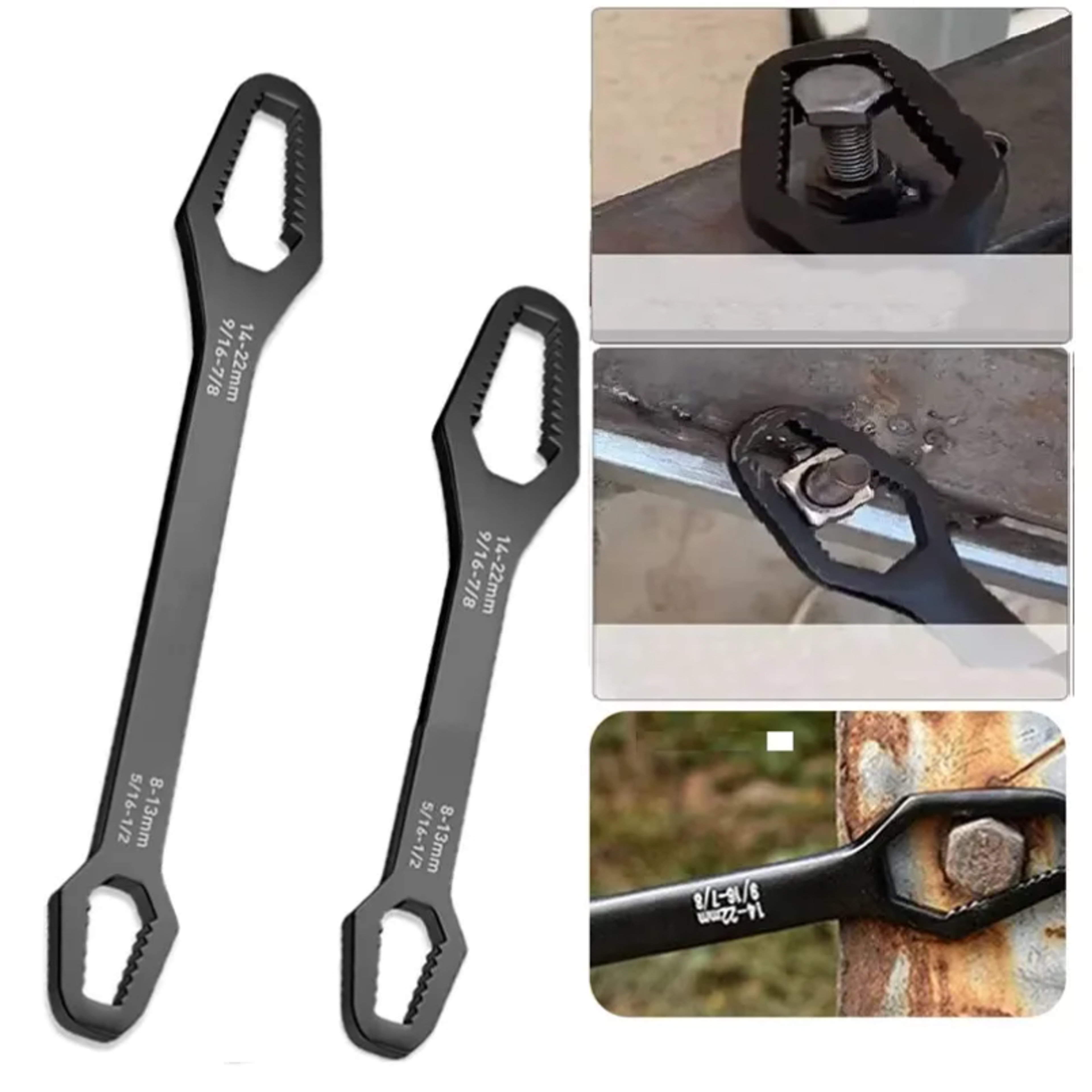 Universal Self Tightening Wrench Double End Adjustable Spanner For Home  Auto Repair 1