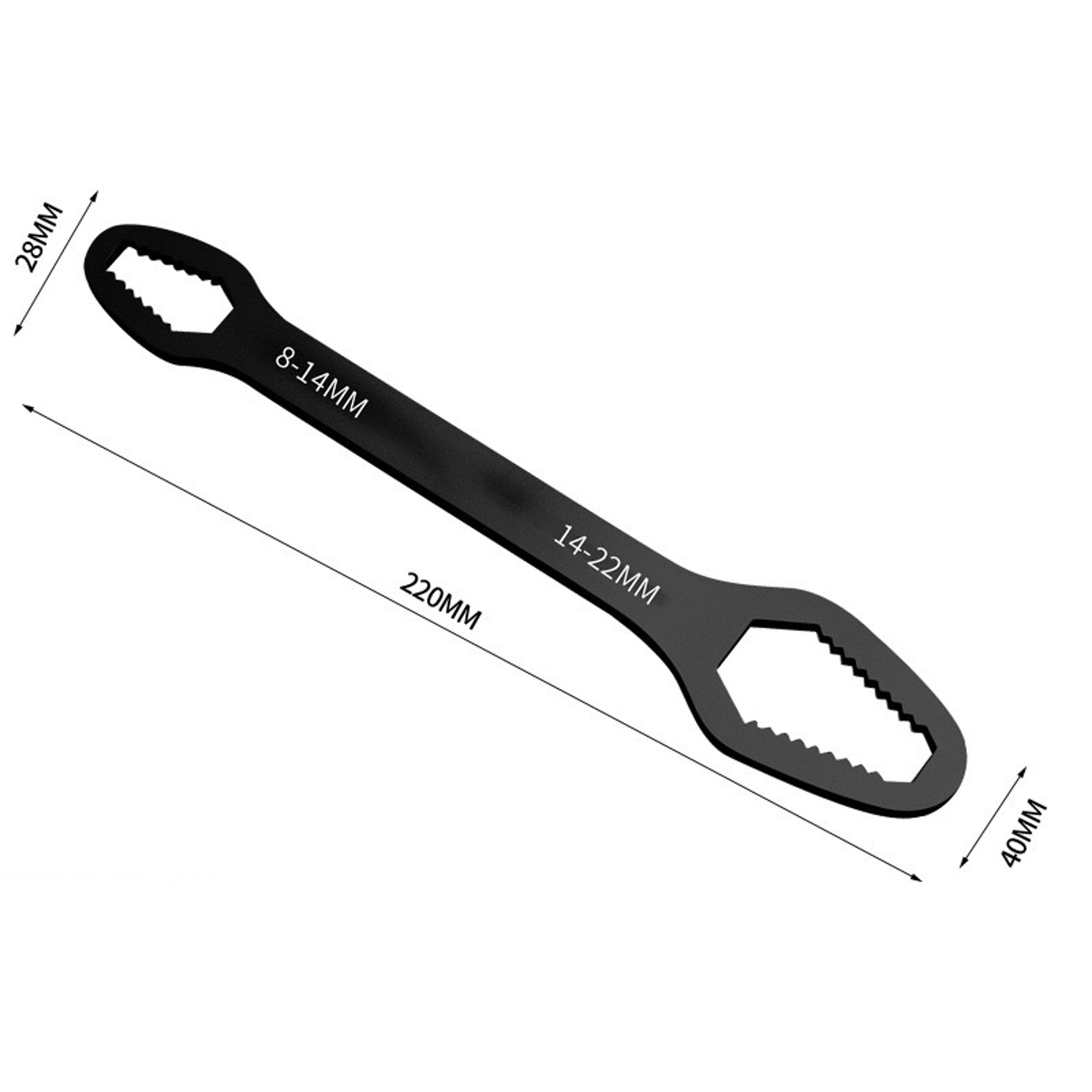 Universal Self Tightening Wrench Double End Adjustable Spanner For Home  Auto Repair 8