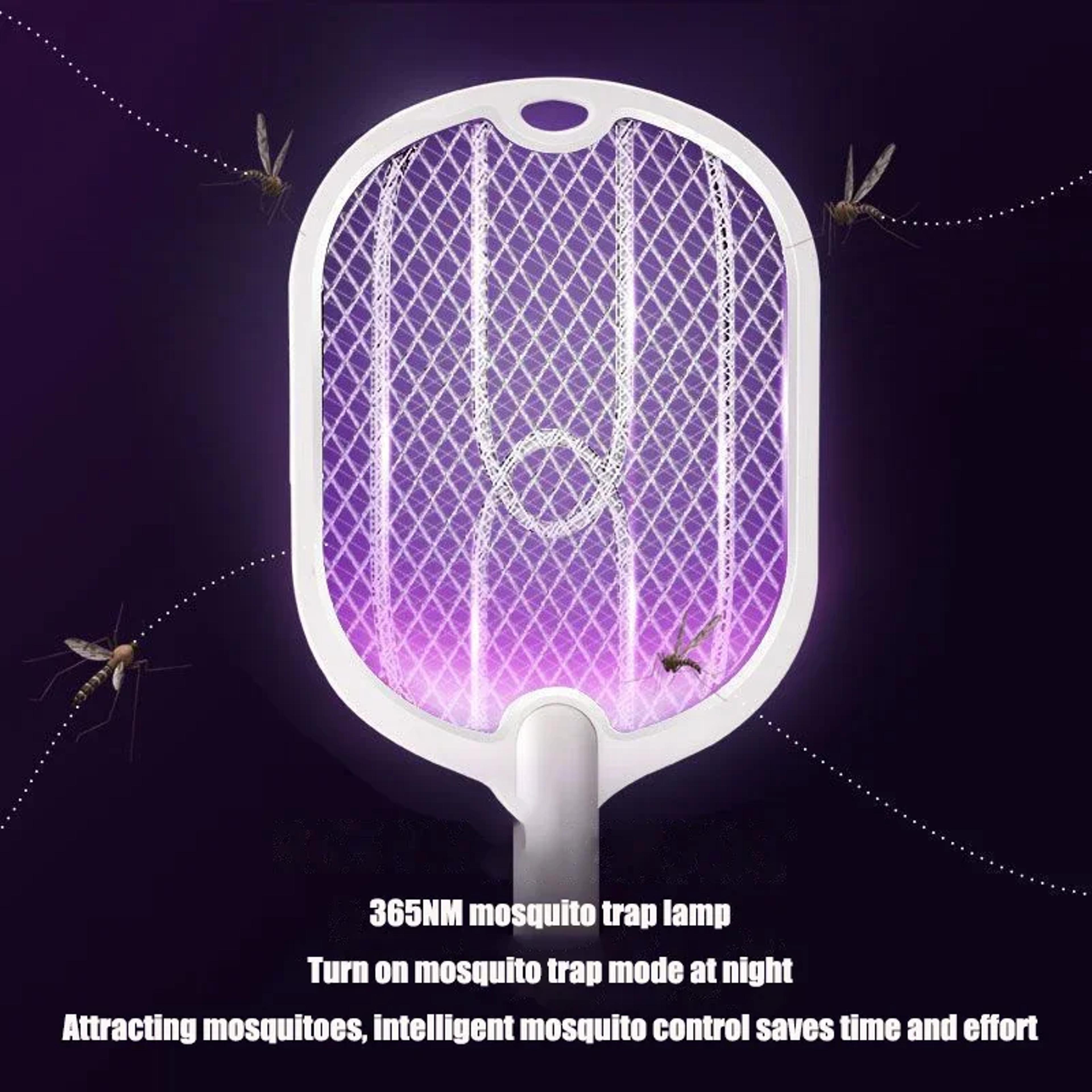 Electric Mosquito Swatter With Mosquito Killer Lamp  USB C Rechargeable Bug Zapper 3