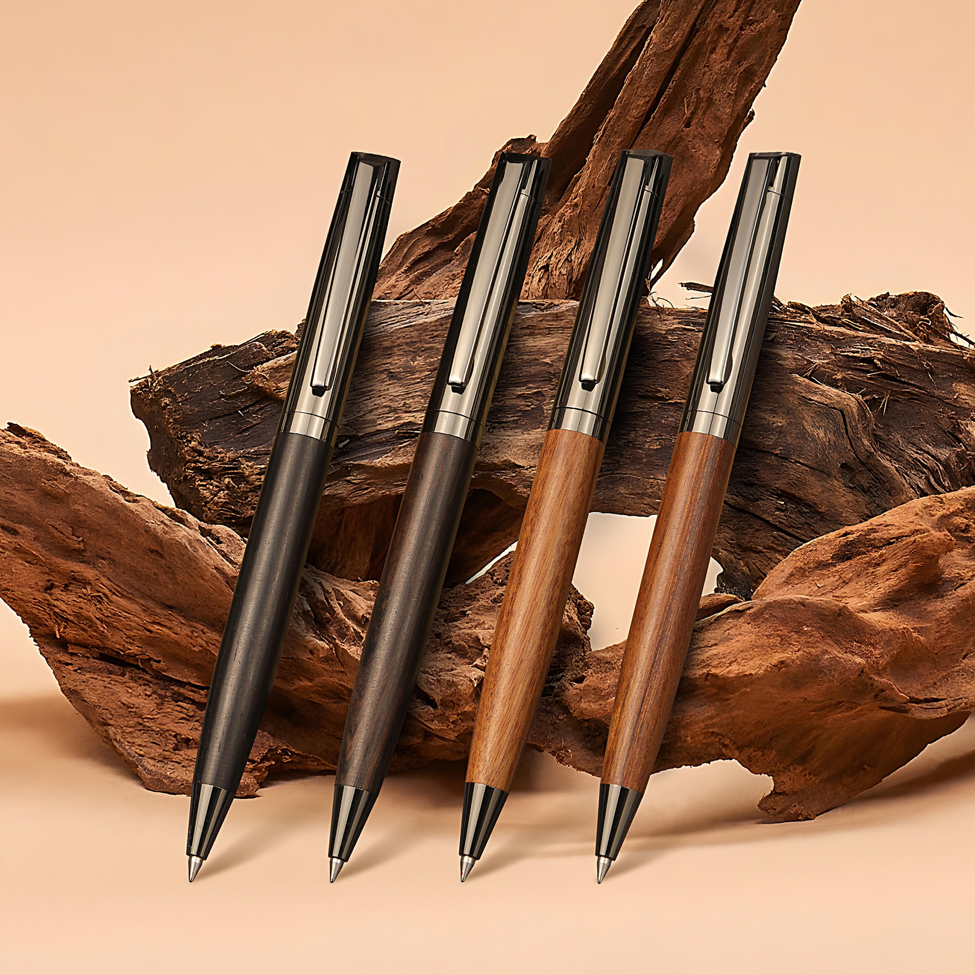 luxury wooden ballpoint pen with case for professionals back to school backpack executive writing gift