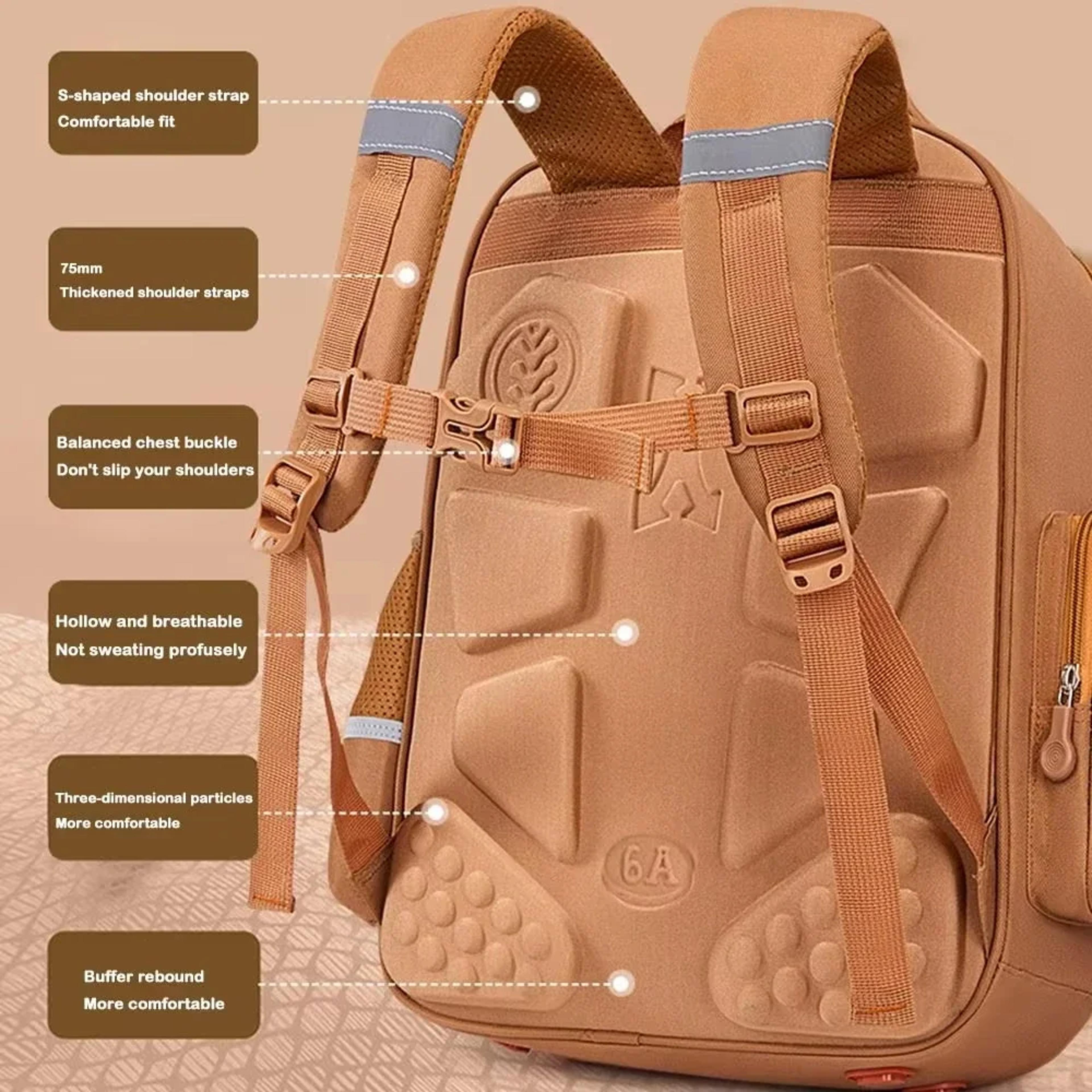 Capybara Kids Waterproof Backpack For Students Large Capacity Ergonomic School Bag Back To School 1