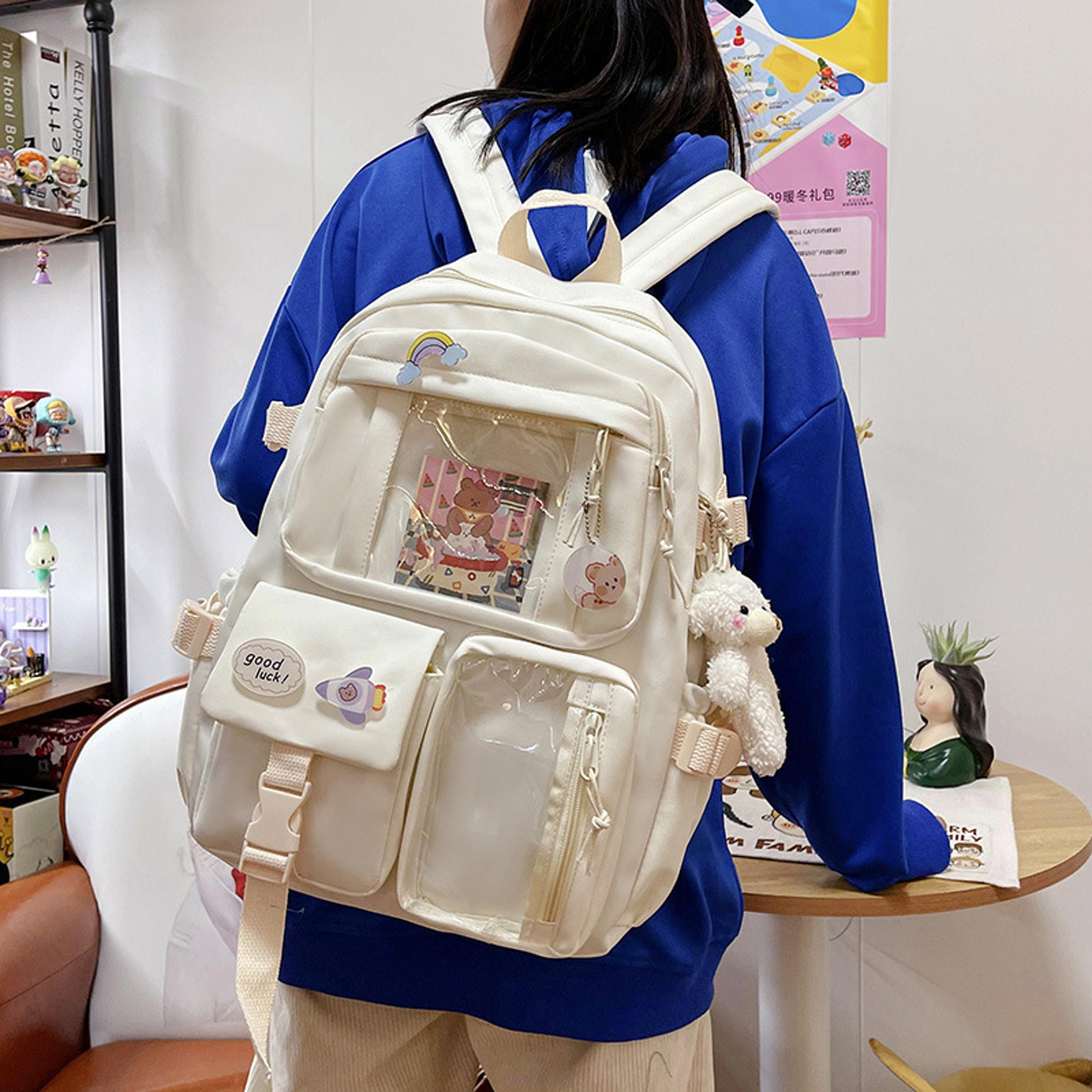 Cute Korean Style Student Backpack For Women Large Capacity Bag Back To School Essentials 5