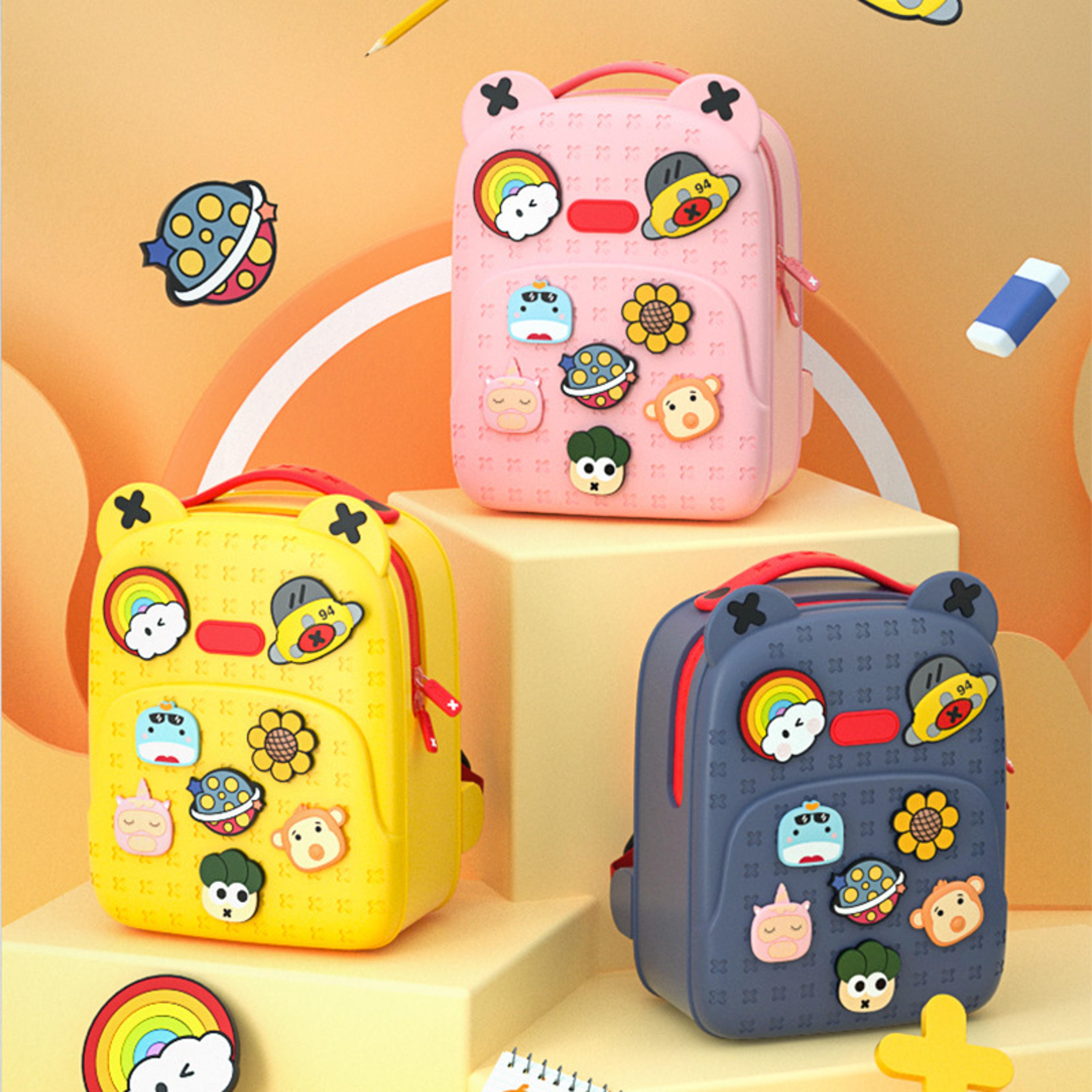 Cute Cartoon Kindergarten Backpack Back To School Waterproof Kids School Bag With DIY Kawaii Design 2