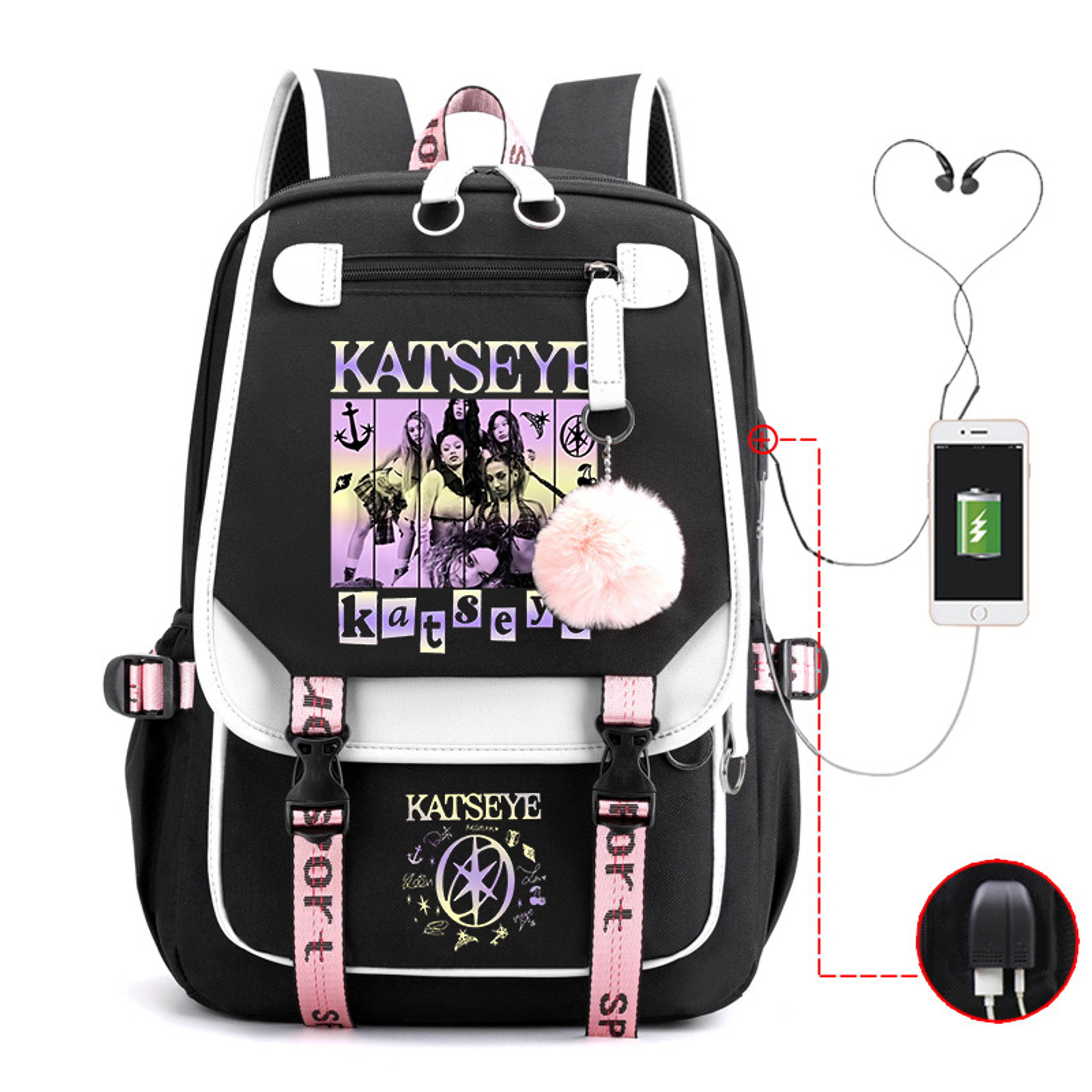 Print Harajuku Backpack For Back To School Laptop School Travel Bag 1