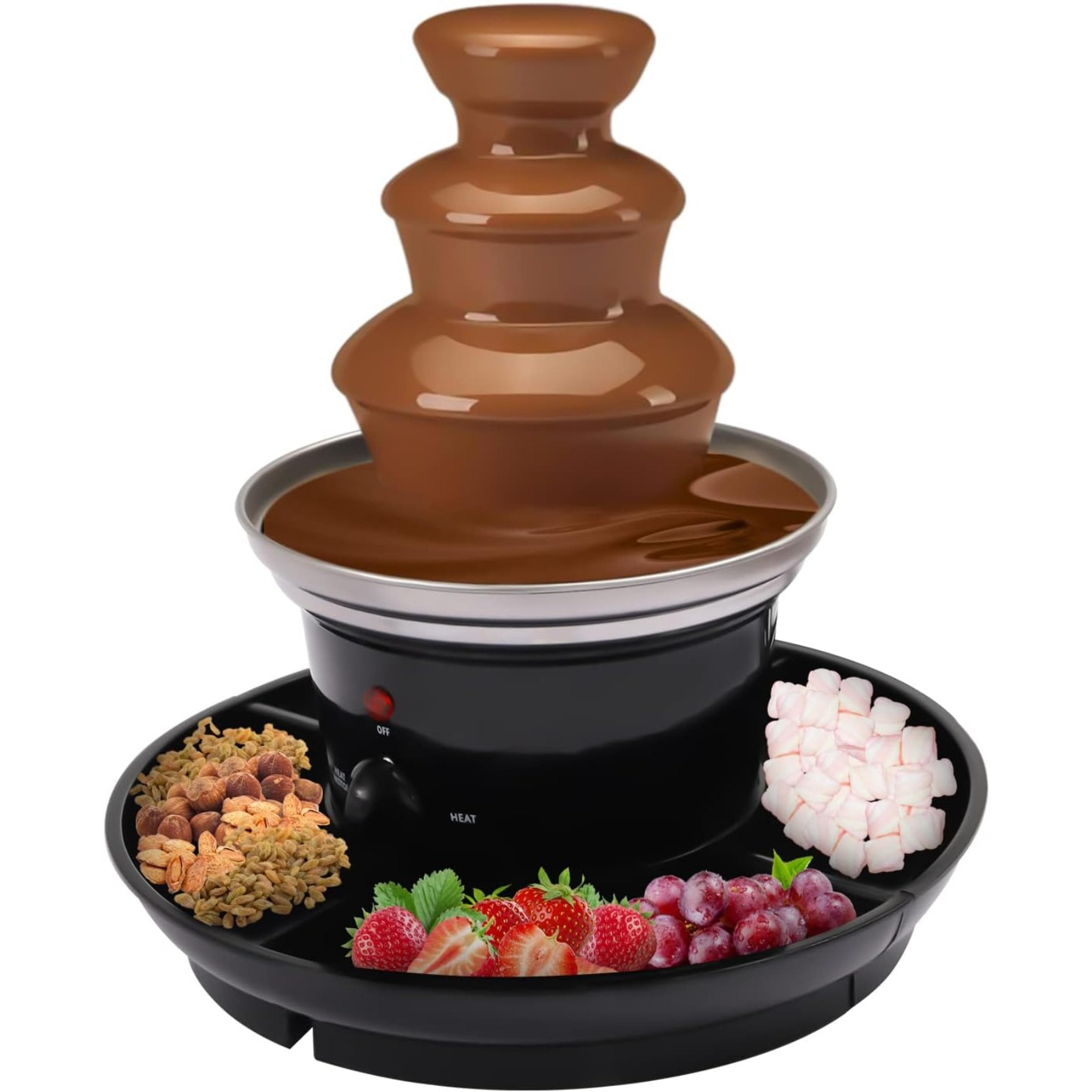 Chocolate Fountain Electric Fondue Set For Parties With Stainless Steel Chocolate Fondue Machine 2