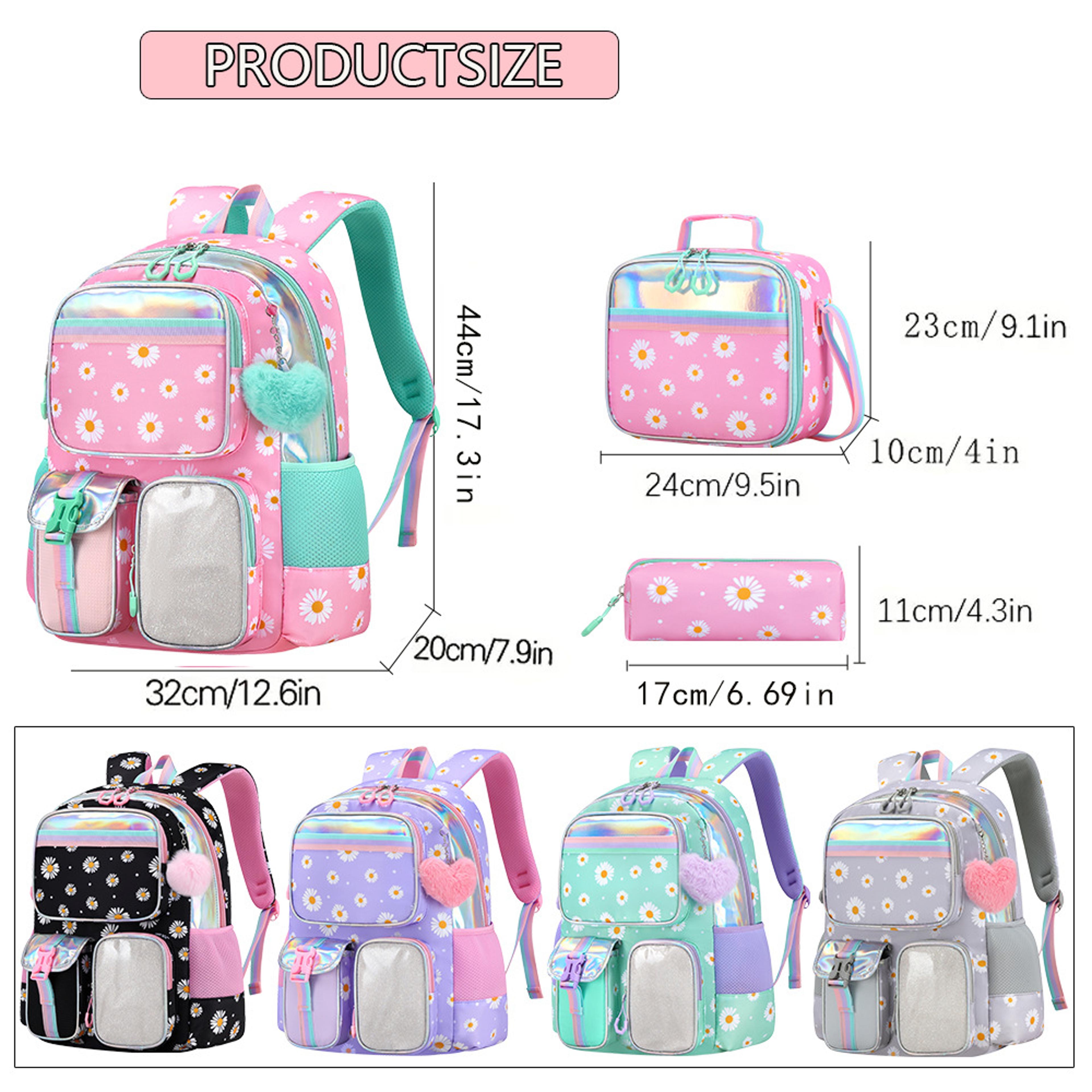 Cute Bunny Back To School Backpack Kawaii Girls School Backpack Set With Handbag  Pencil Case 3