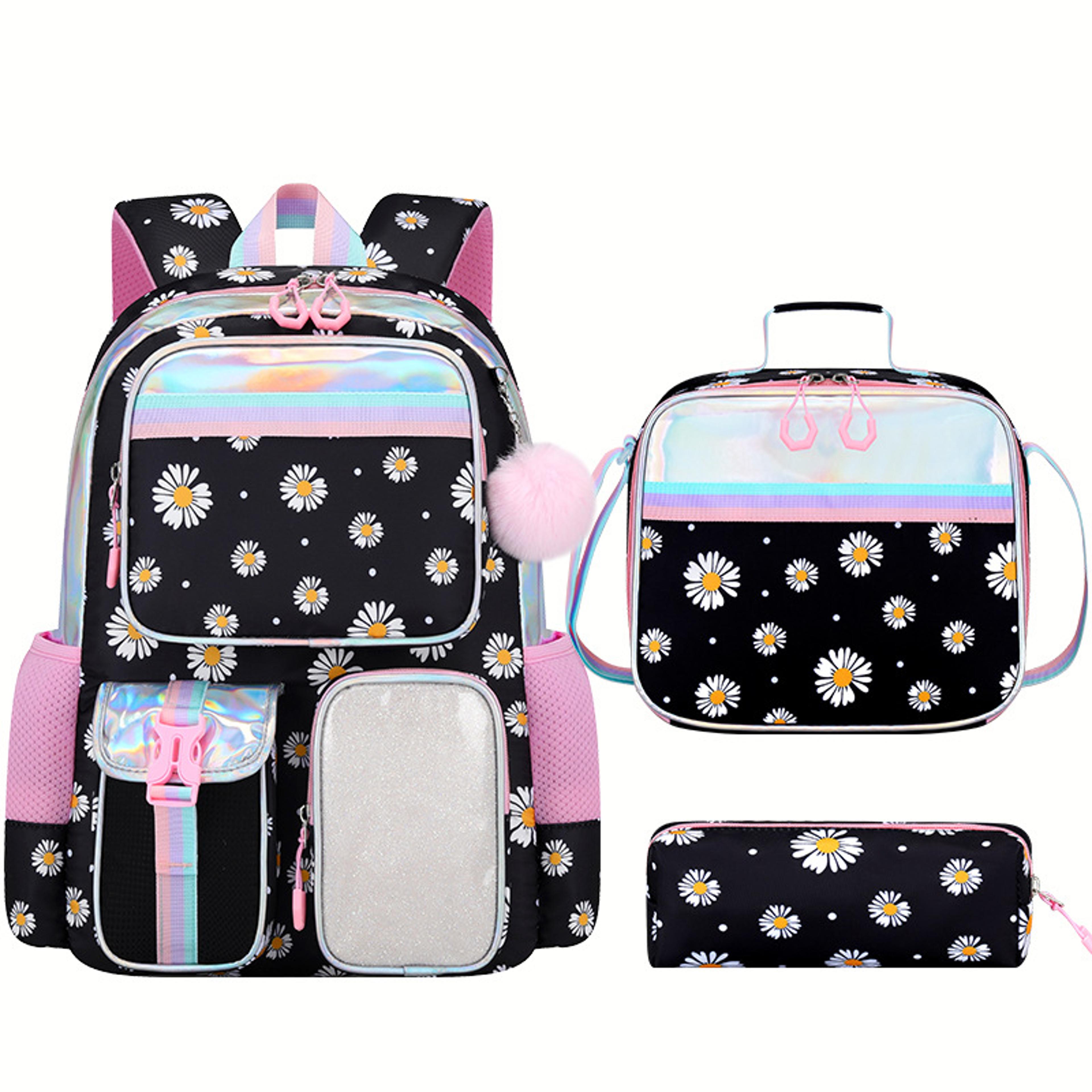 Cute Bunny Back To School Backpack Kawaii Girls School Backpack Set With Handbag  Pencil Case 5