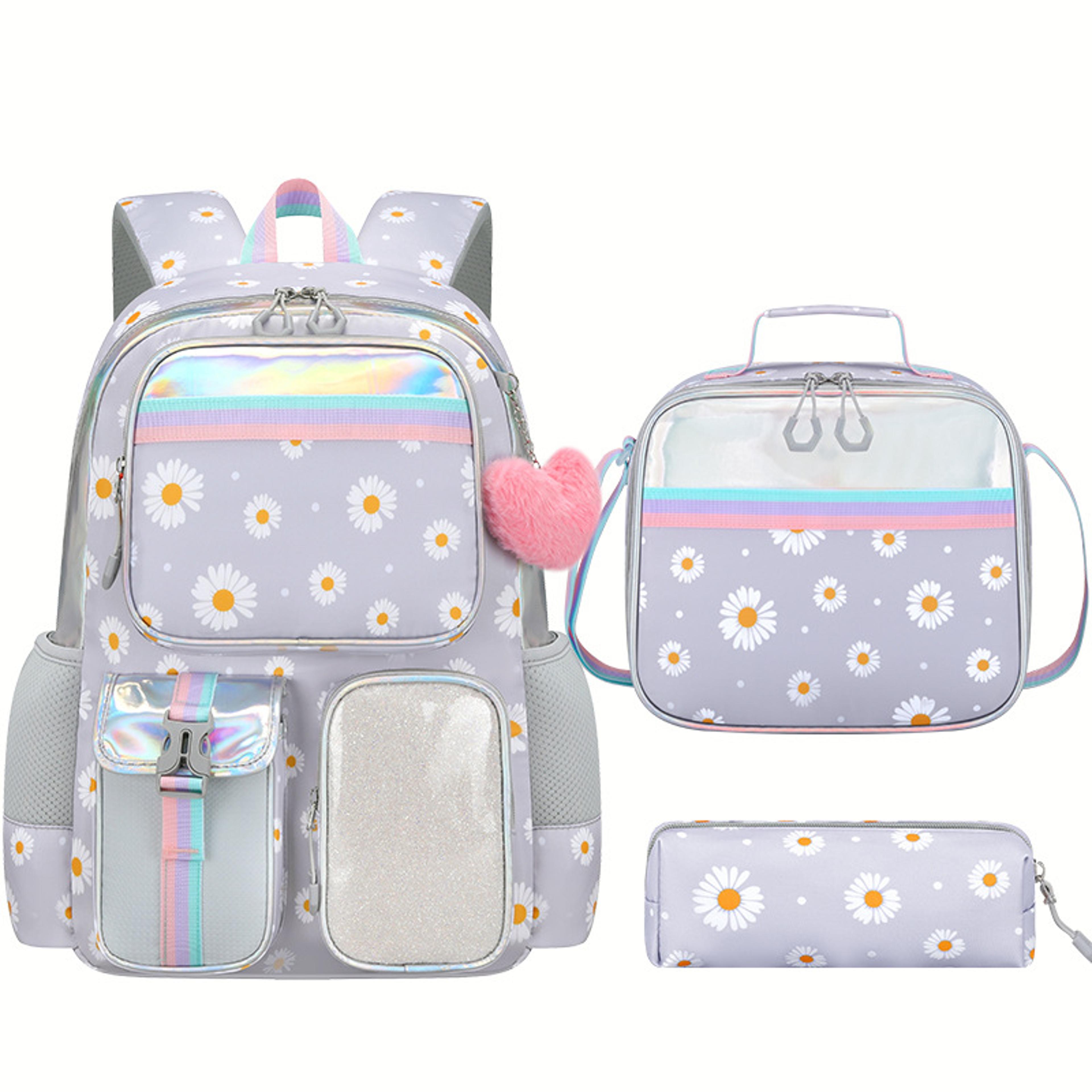 Cute Bunny Back To School Backpack Kawaii Girls School Backpack Set With Handbag  Pencil Case 8