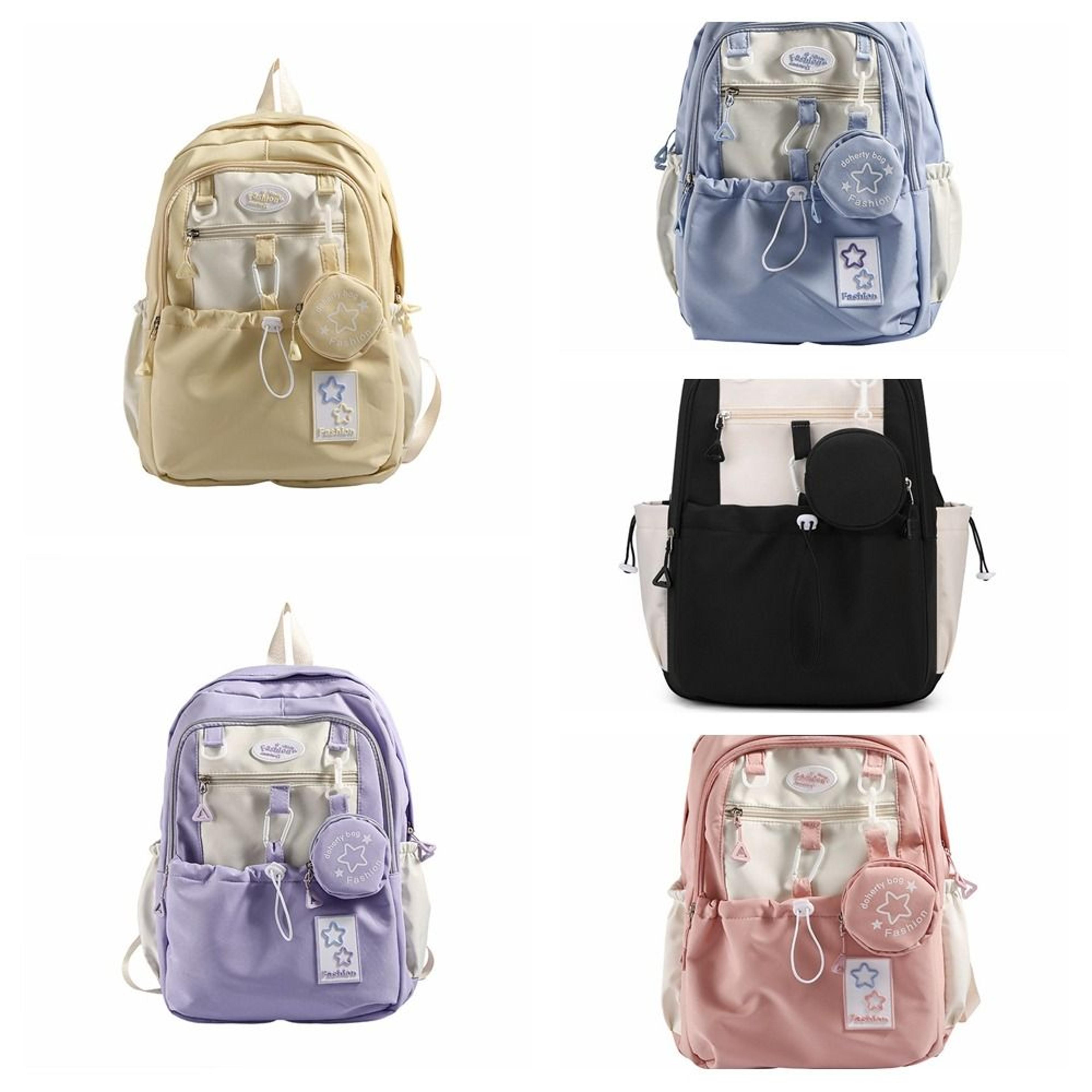 Cute Cartoon Kawaii Nylon Backpack With Coin Purse For Women Back To School Backpack School Travel  3