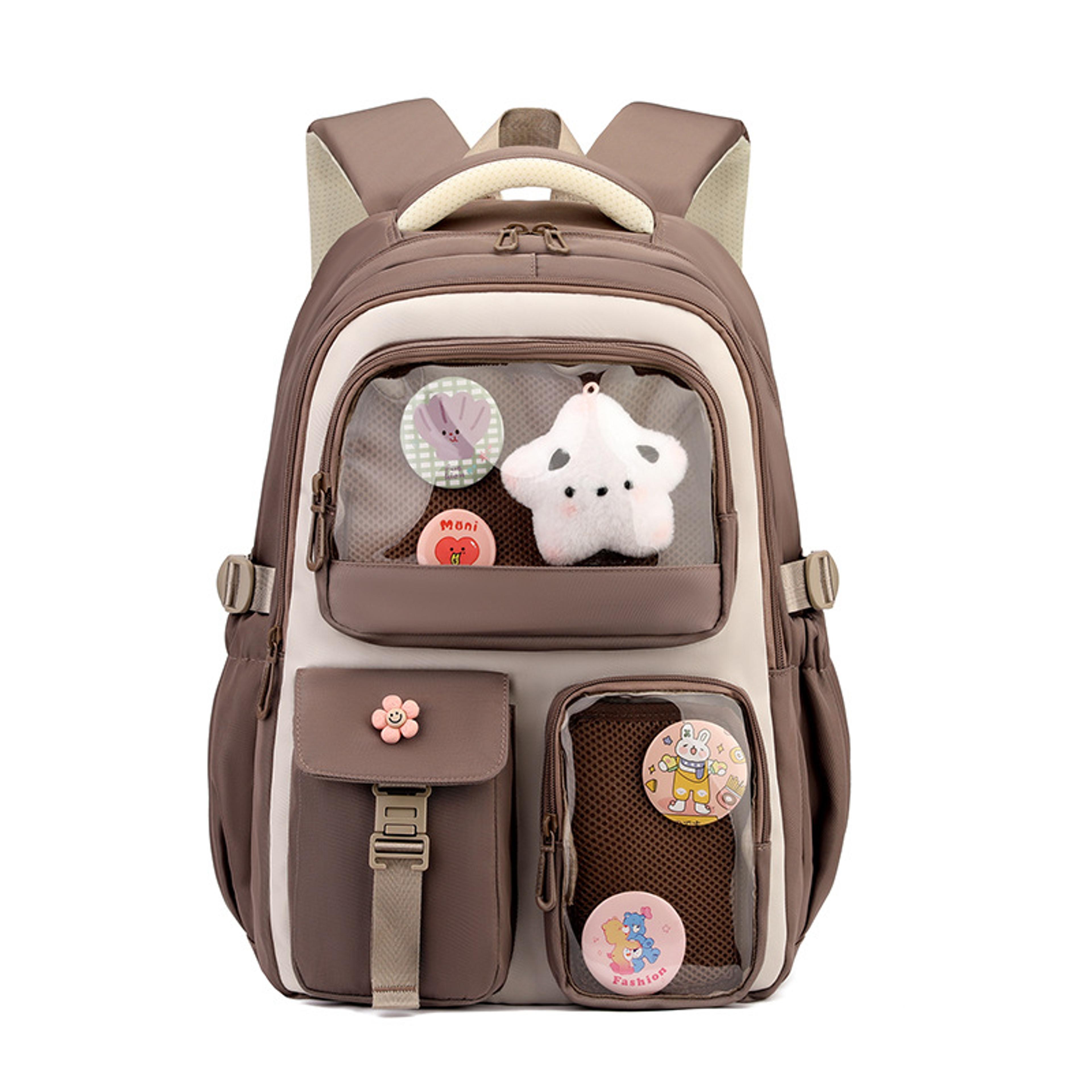 Clear Display Student Bookbag With Ita Window For Teens Back To School Backpack Transparent School  3