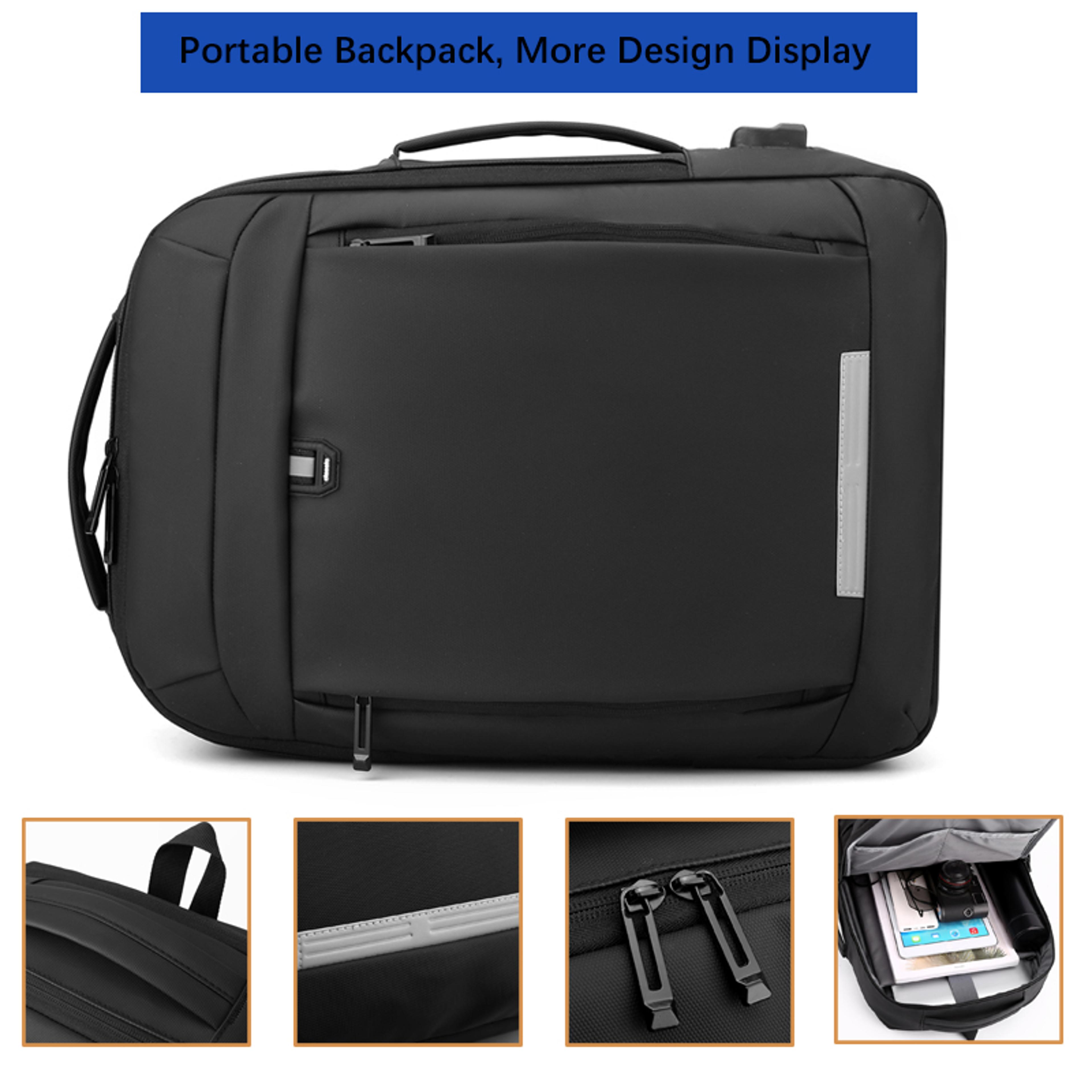 Elite Expandable Back To School Backpack Business Laptop Backpack With USB Charging For Laptops 3