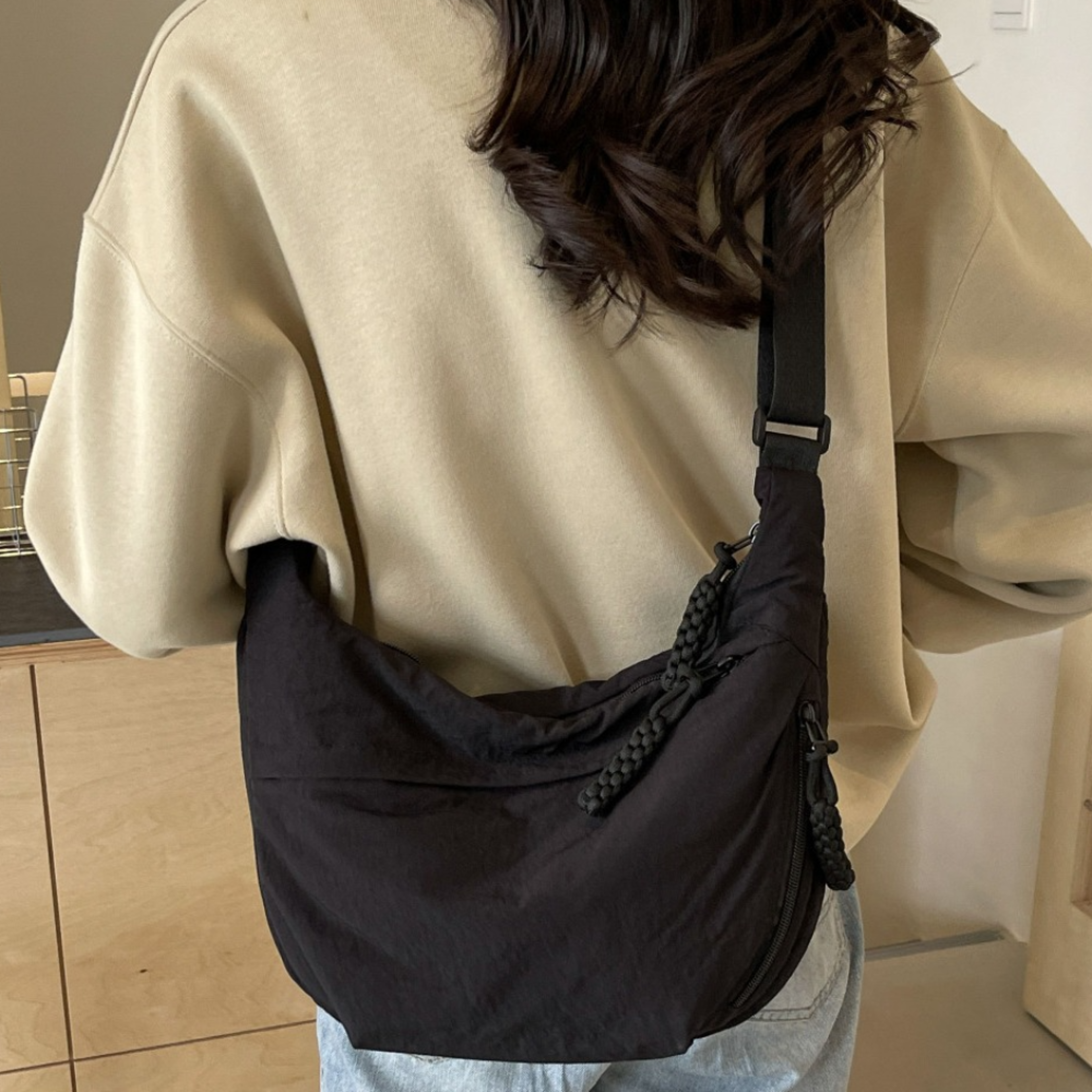 Casual Canvas Crossbody Bag With Large Capacity Back To School Backpack Hobo Shoulder Tote 1