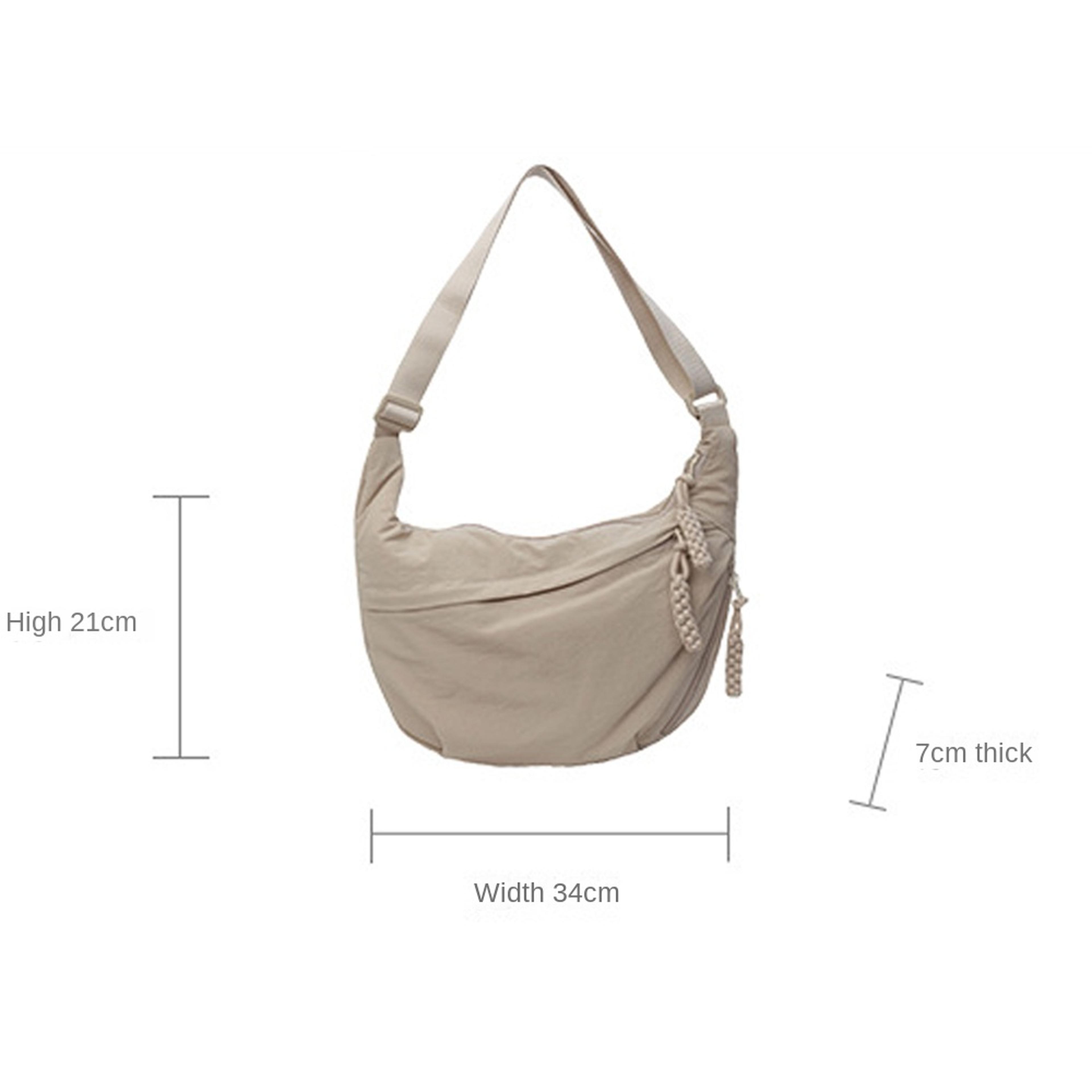 Casual Canvas Crossbody Bag With Large Capacity Back To School Backpack Hobo Shoulder Tote 4