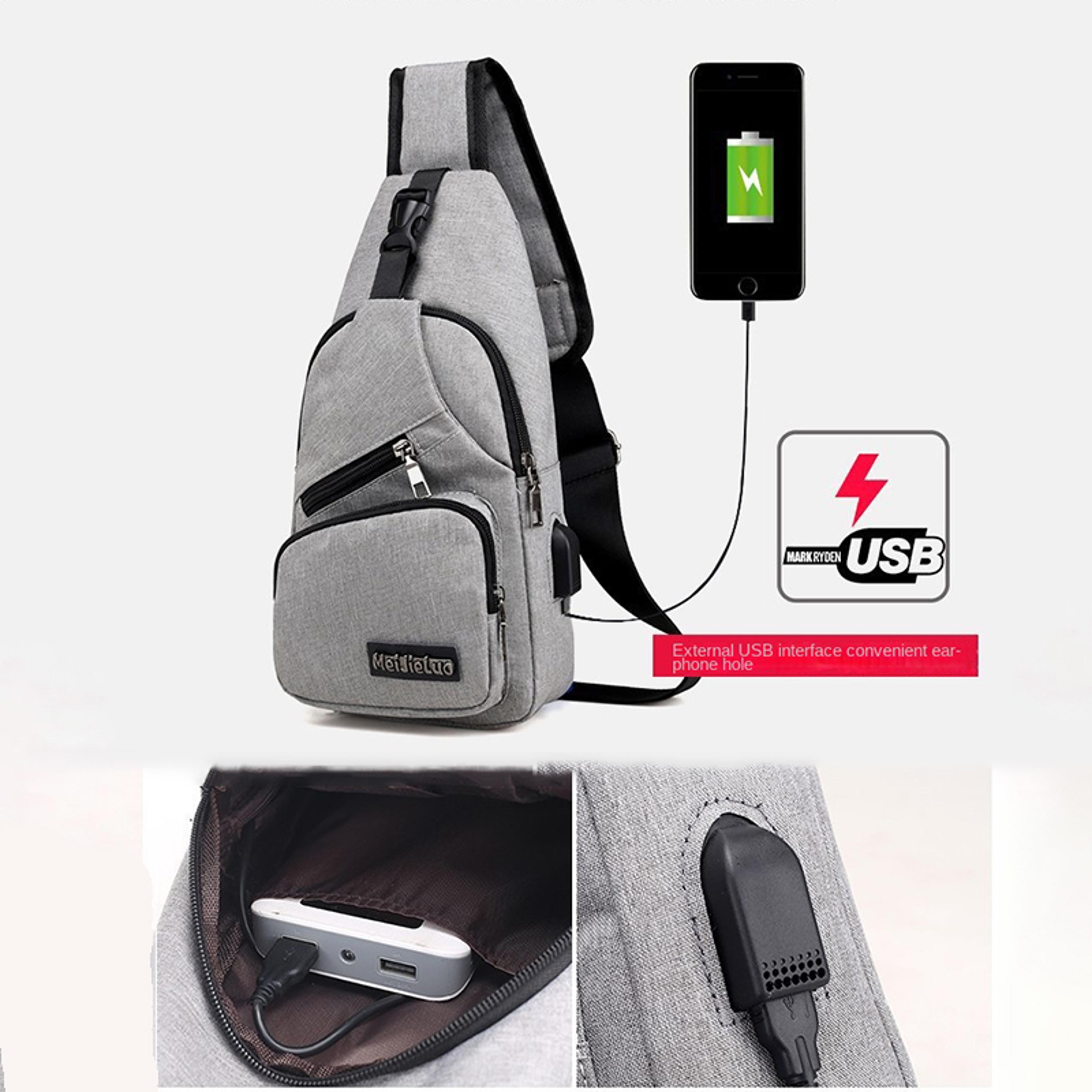 Urban Flex Back To School Backpack Mens Crossbody Bag Compact Phone Sling Shoulder Bag 2