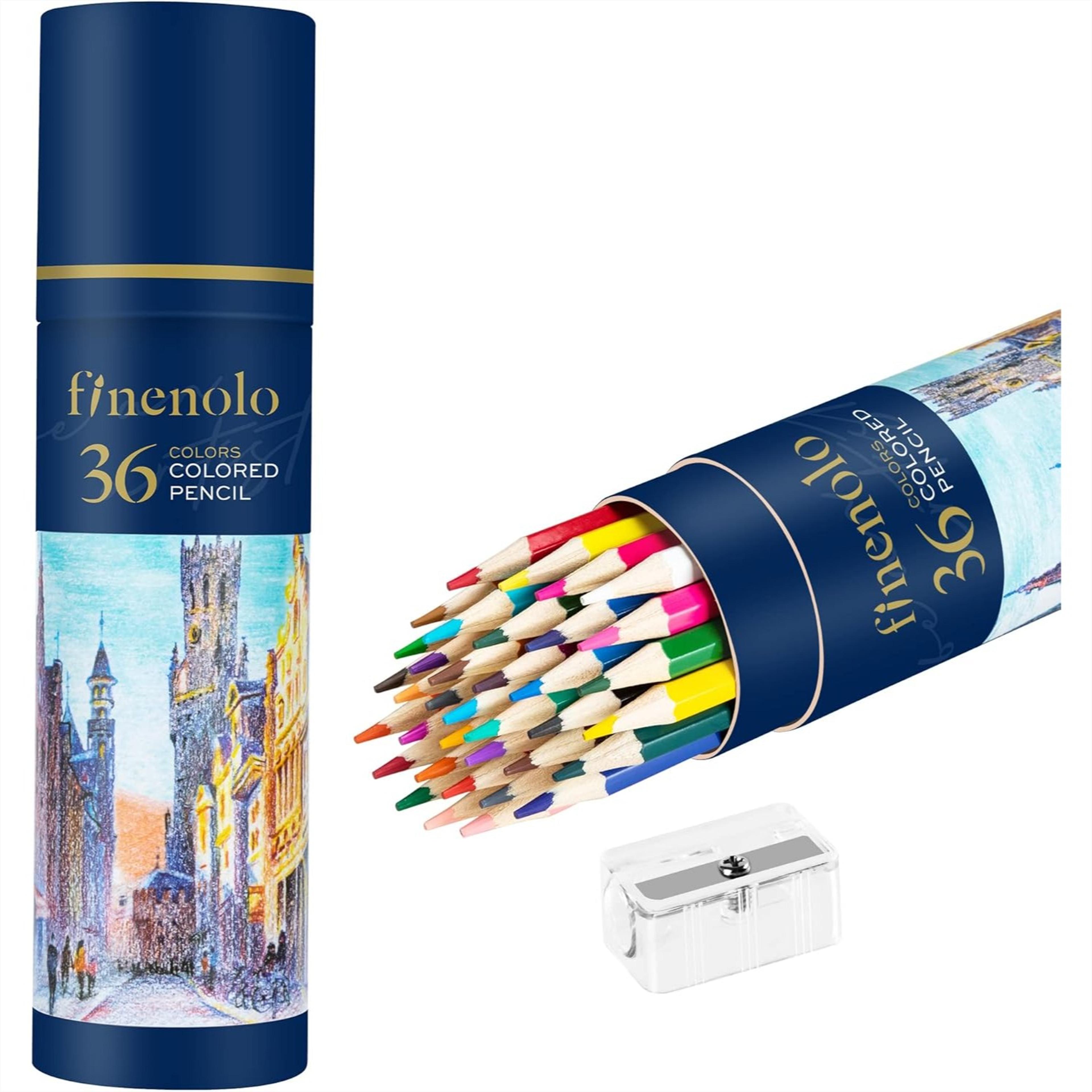 soft core colored pencils back to school set with sharpener for adults & artists