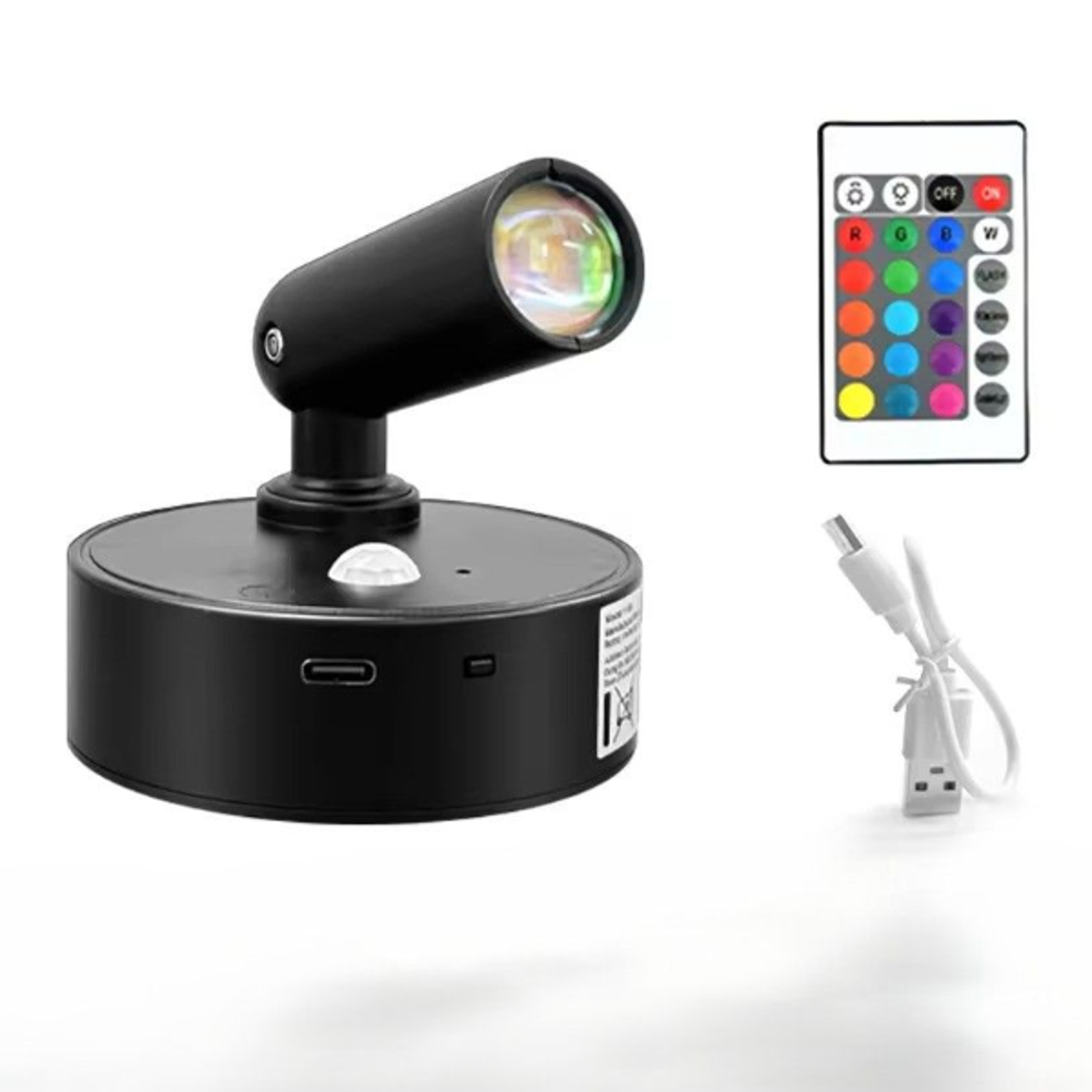 lumi sense rechargeable picture light with motion sensor, remote control & cordless led spotlight