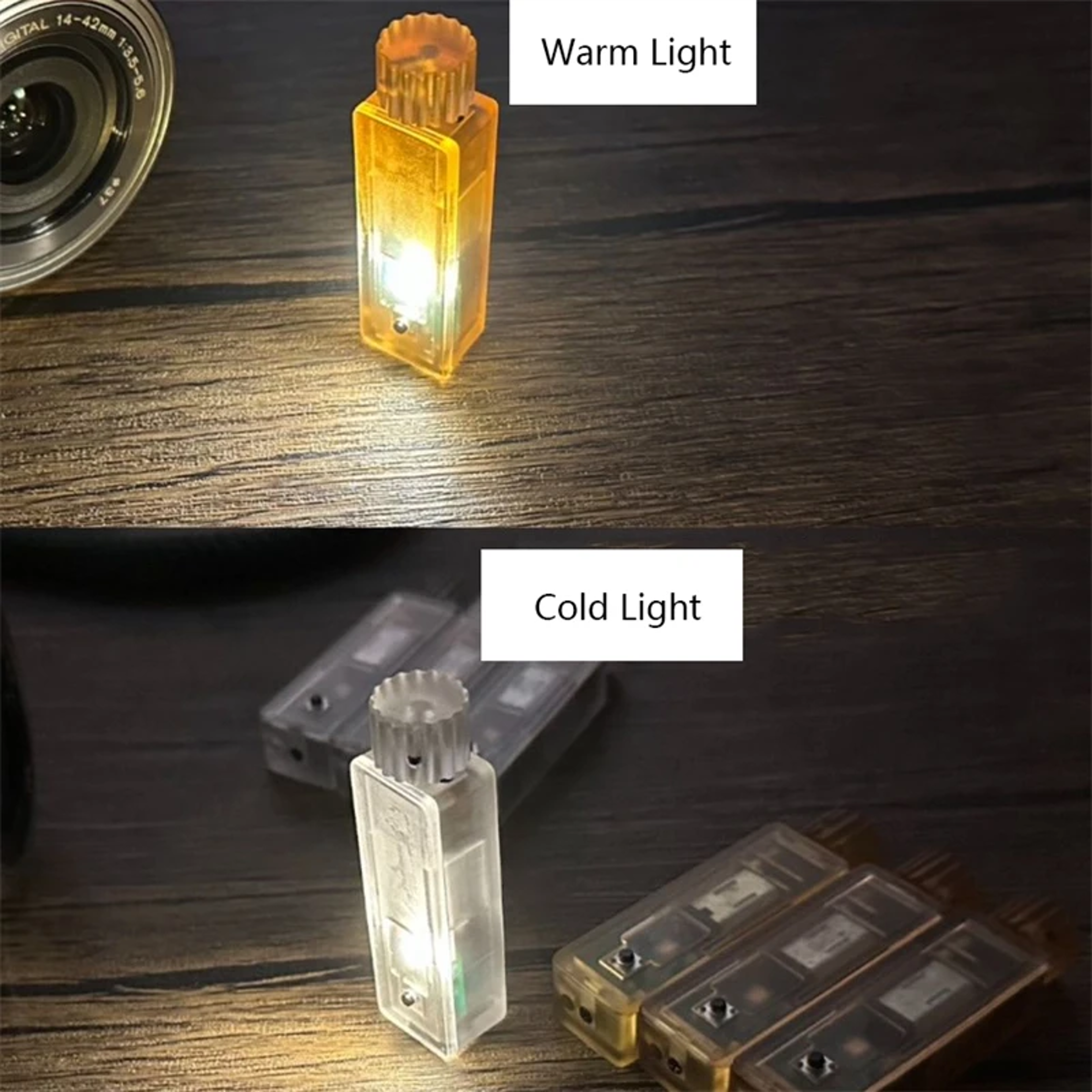 Hand Crank Flashlight EDC Fidget Toy Self Powered Emergency Camping Light 2