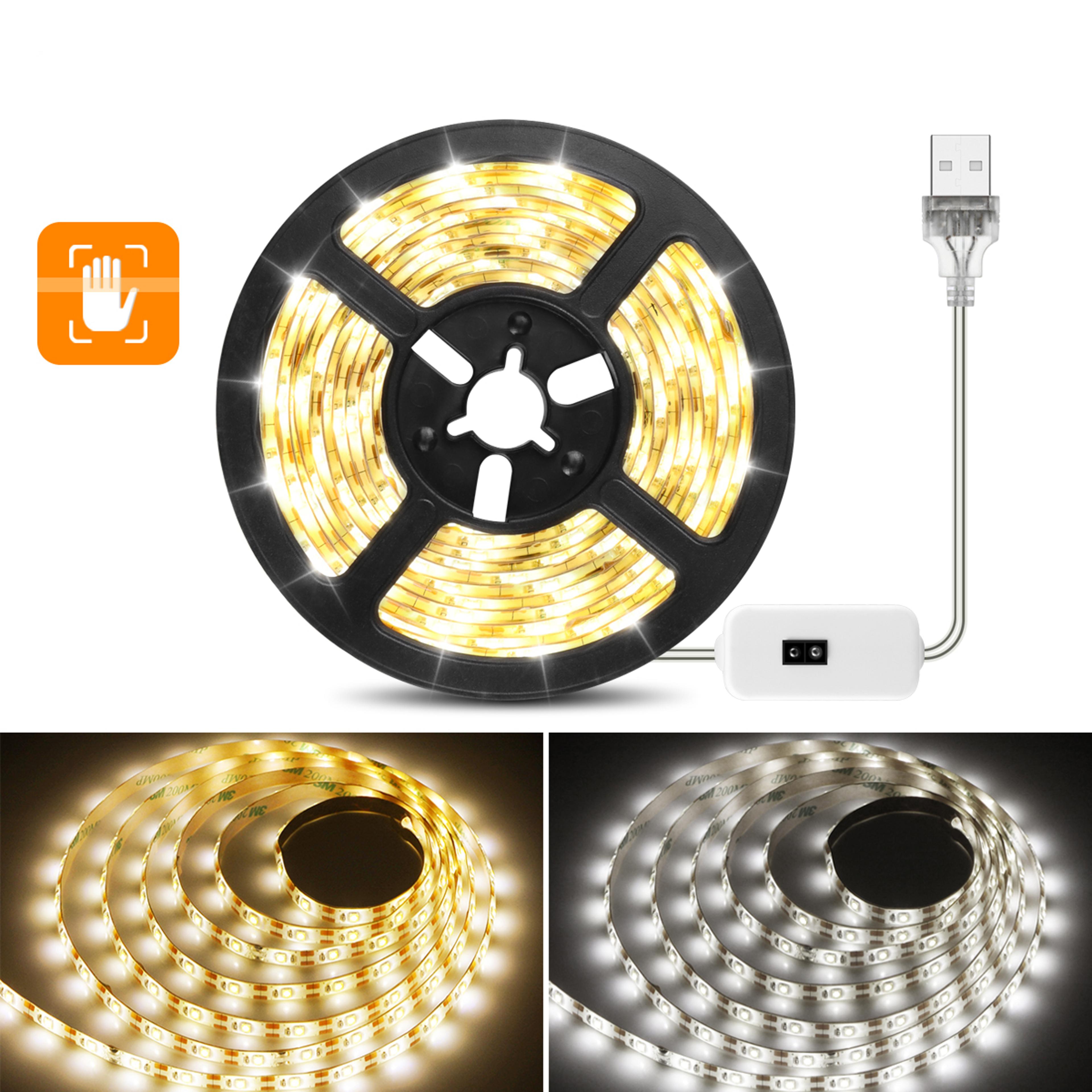 Smart Hand Wave LED Vanity Mirror Lights USB Waterproof Motion Sensor Light Strip 2