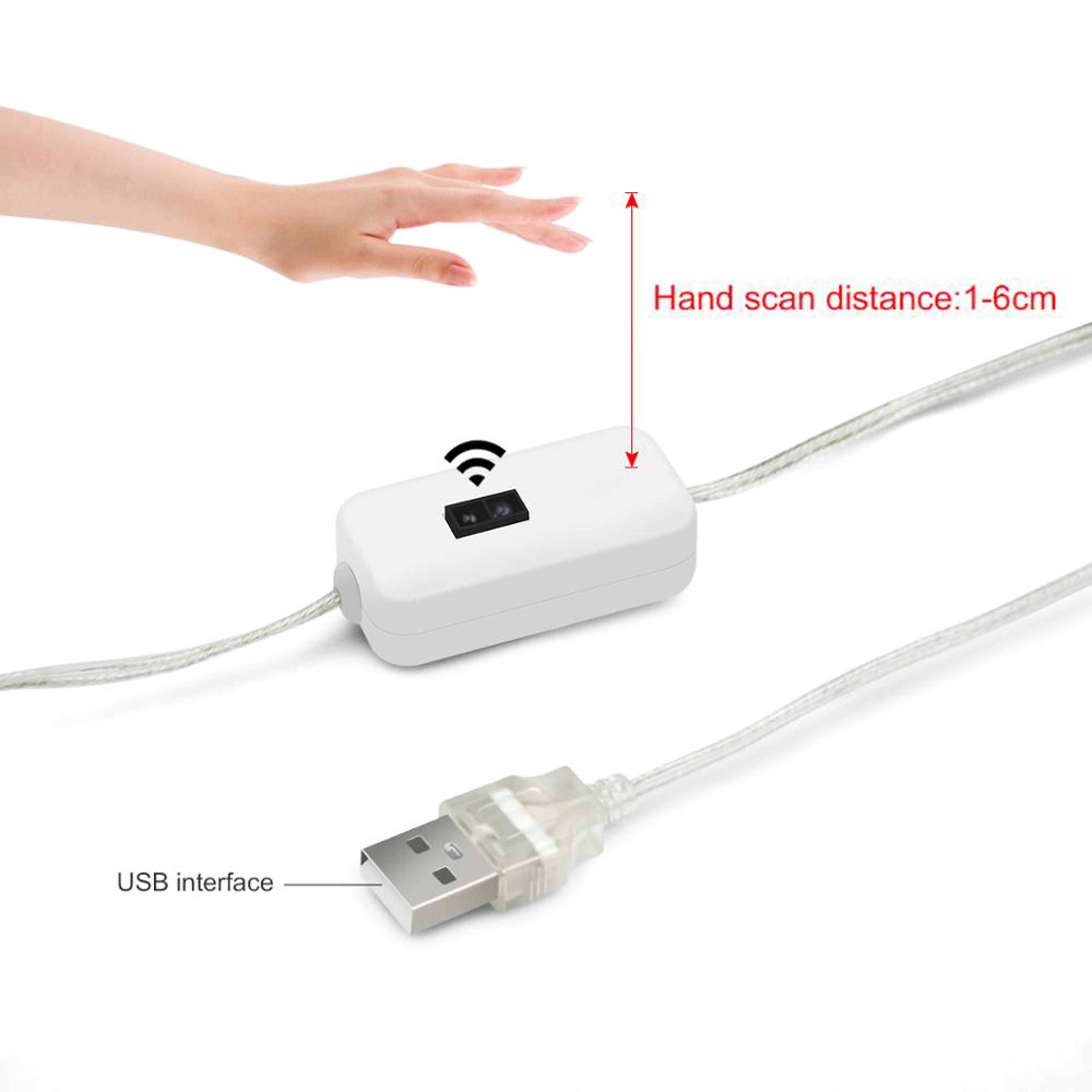 Smart Hand Wave LED Vanity Mirror Lights USB Waterproof Motion Sensor Light Strip 4