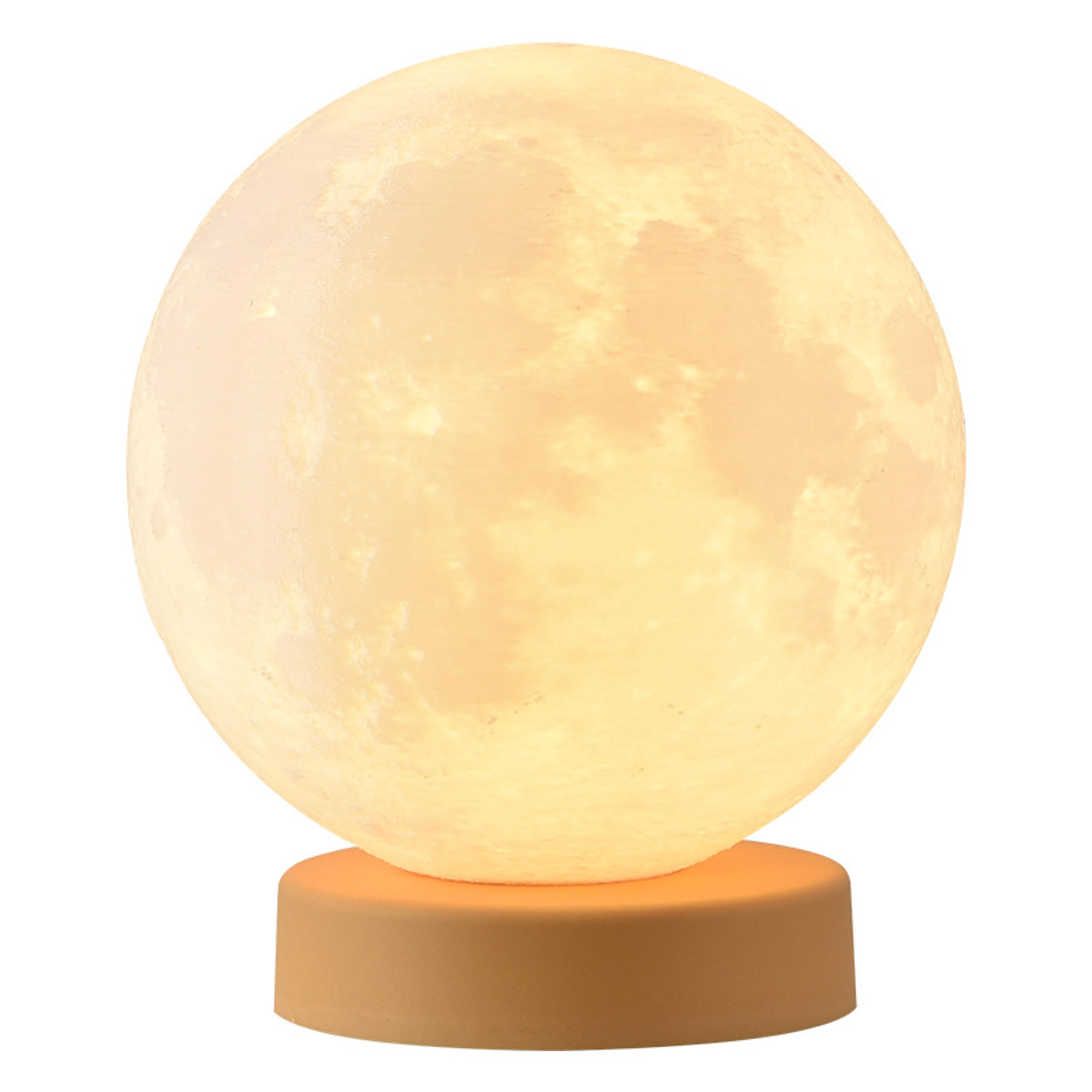 Moon Lamp LED Bedside Night Light With Stand For Bedroom Desk Decor 4