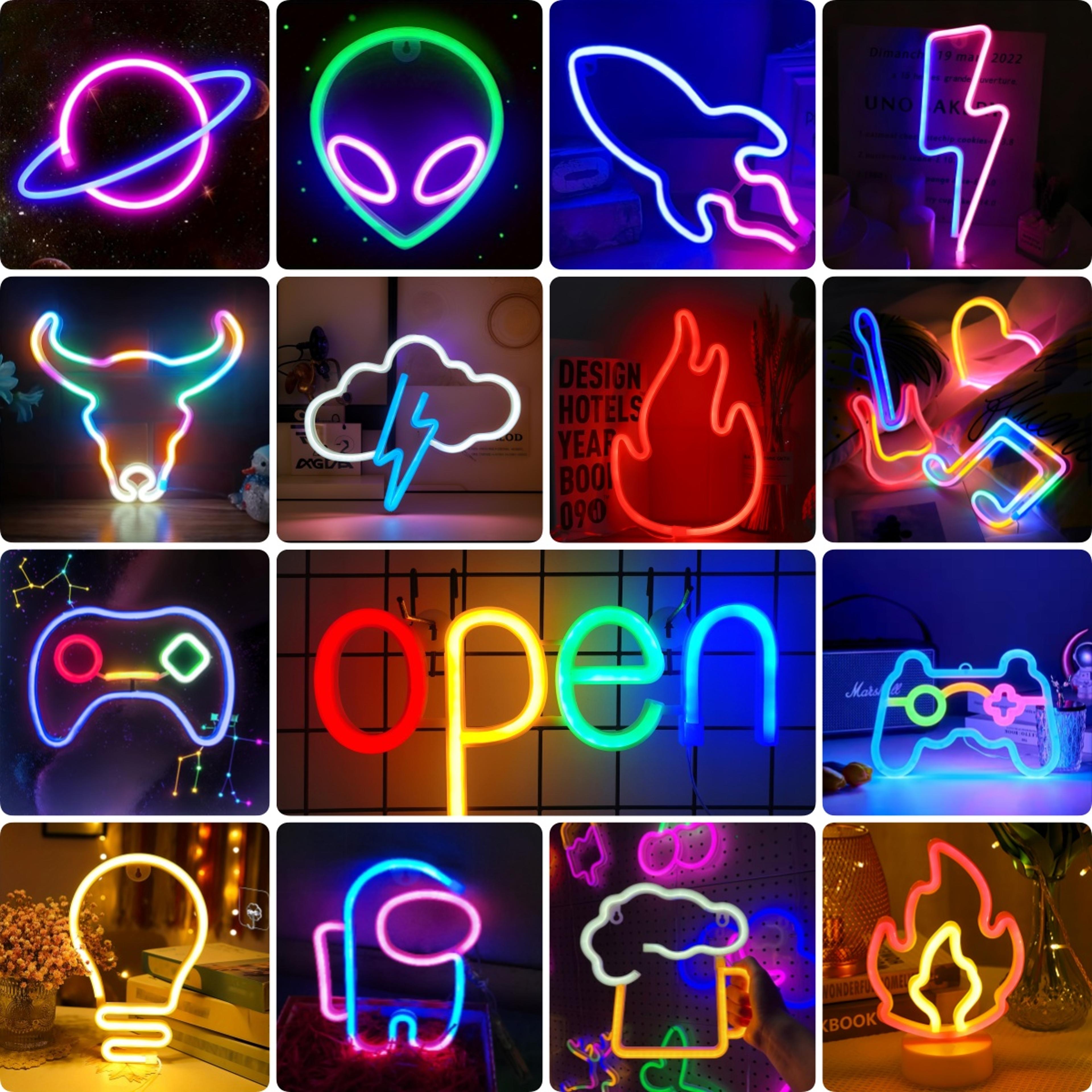 Modern LED Neon Light USB  Battery Powered Neon Wall Decor For Bedroom Parties  Home 1
