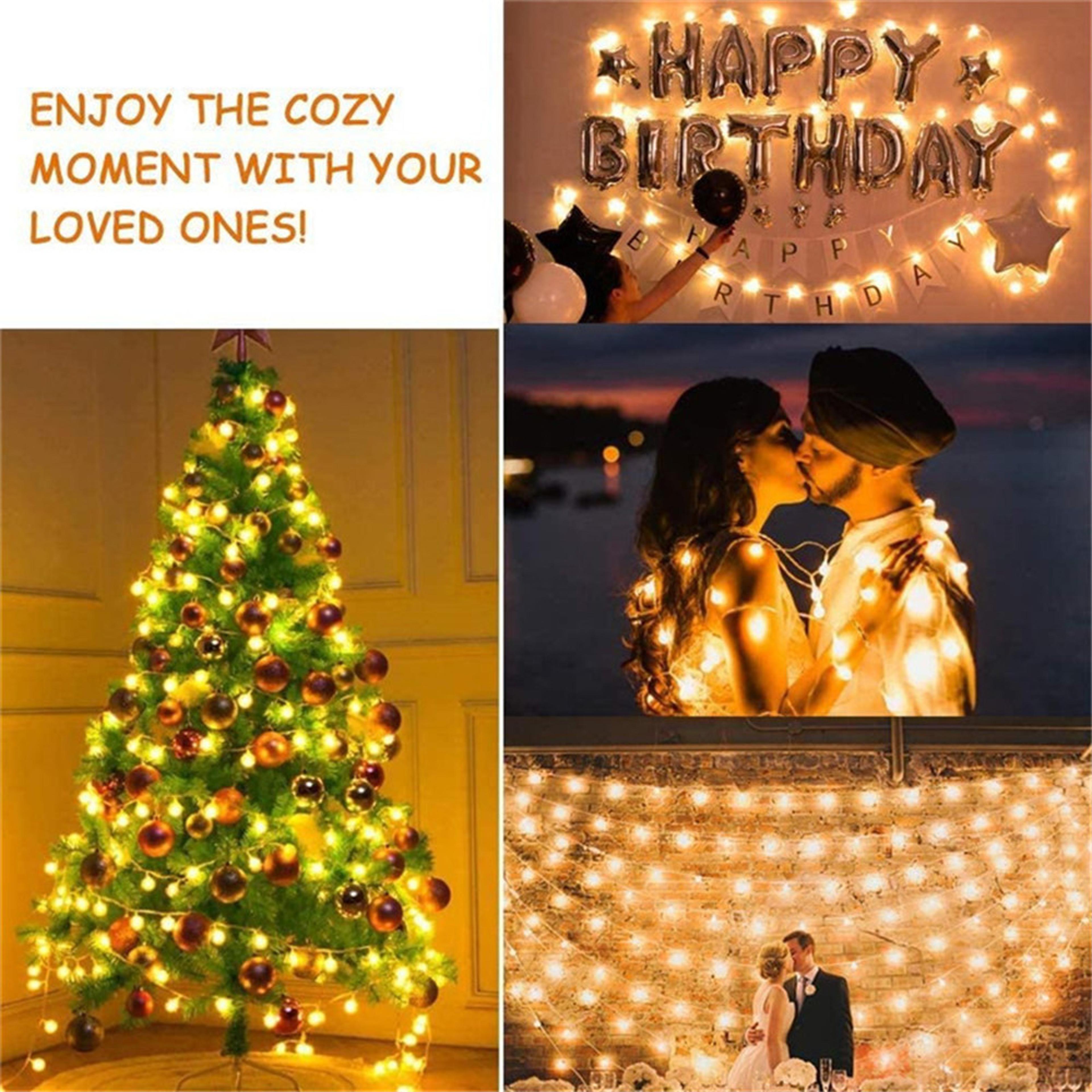 Crystal Glow LED Fairy Lights Crystal Ball String Lights USB Powered For Bedroom Holiday  Party Dec 2