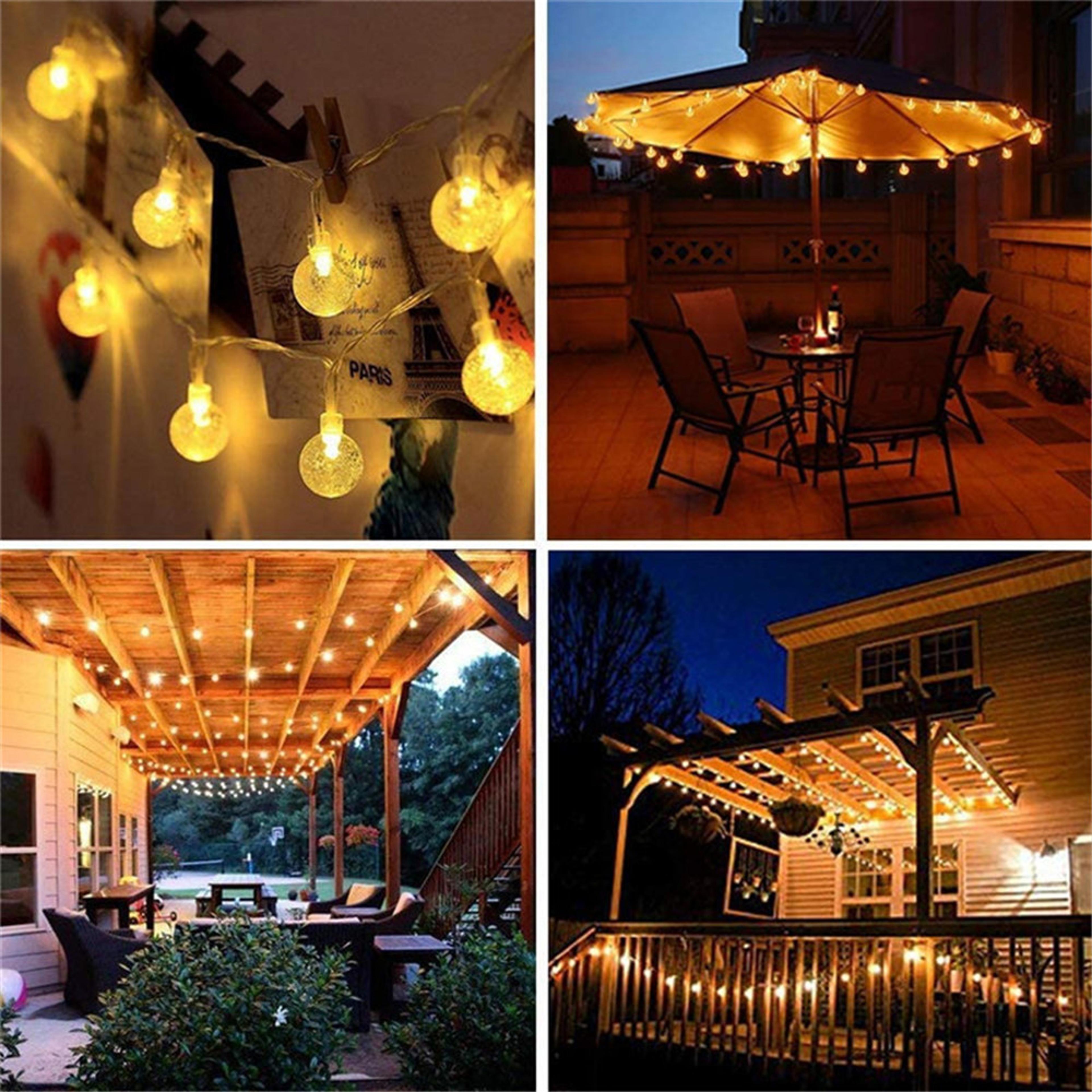 Crystal Glow LED Fairy Lights Crystal Ball String Lights USB Powered For Bedroom Holiday  Party Dec 5
