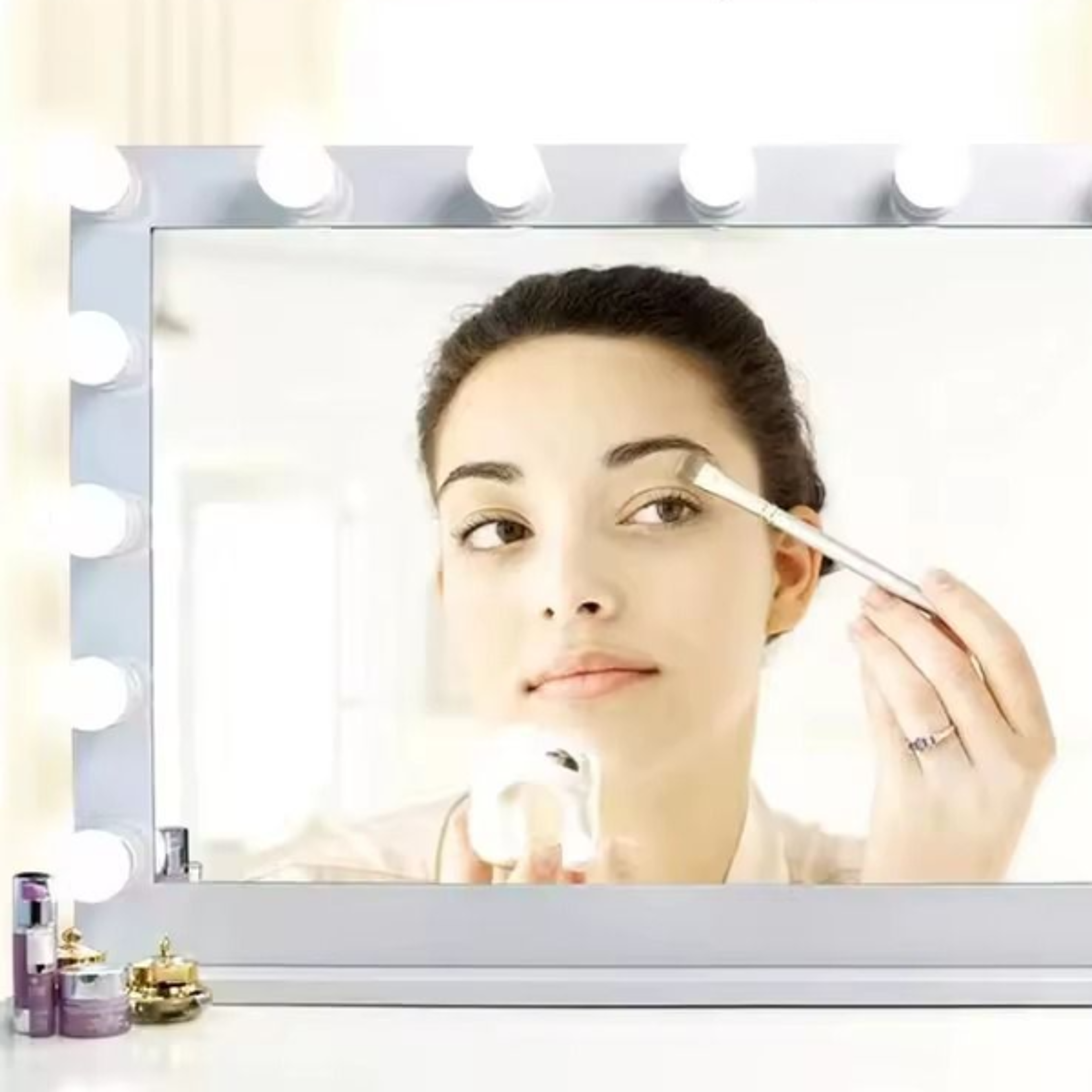 hollywood led vanity lights usb makeup mirror light kit with dimmable bulbs
