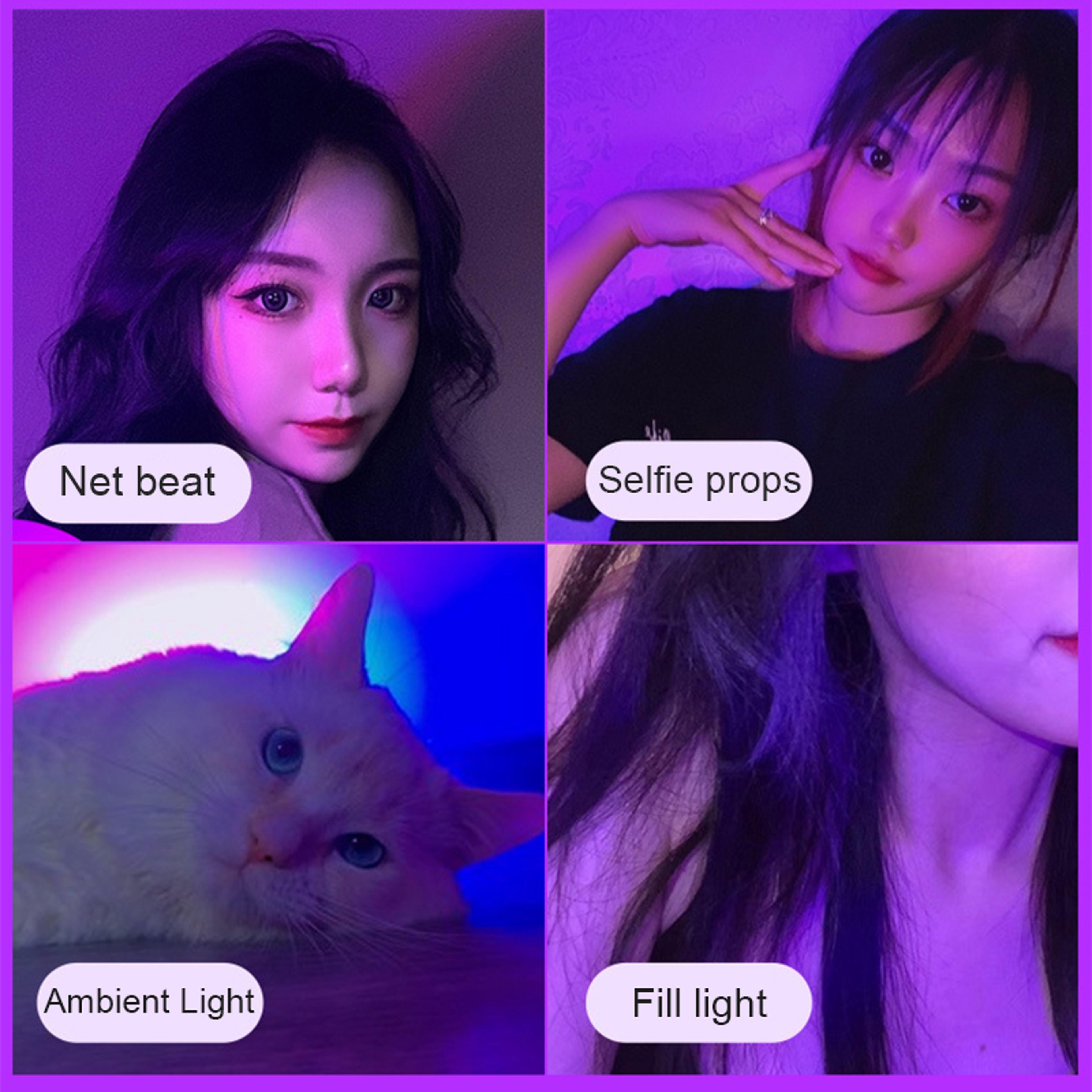 RGB LED Light Rechargeable Night Lamp For Bedroom Decor  Photography 4
