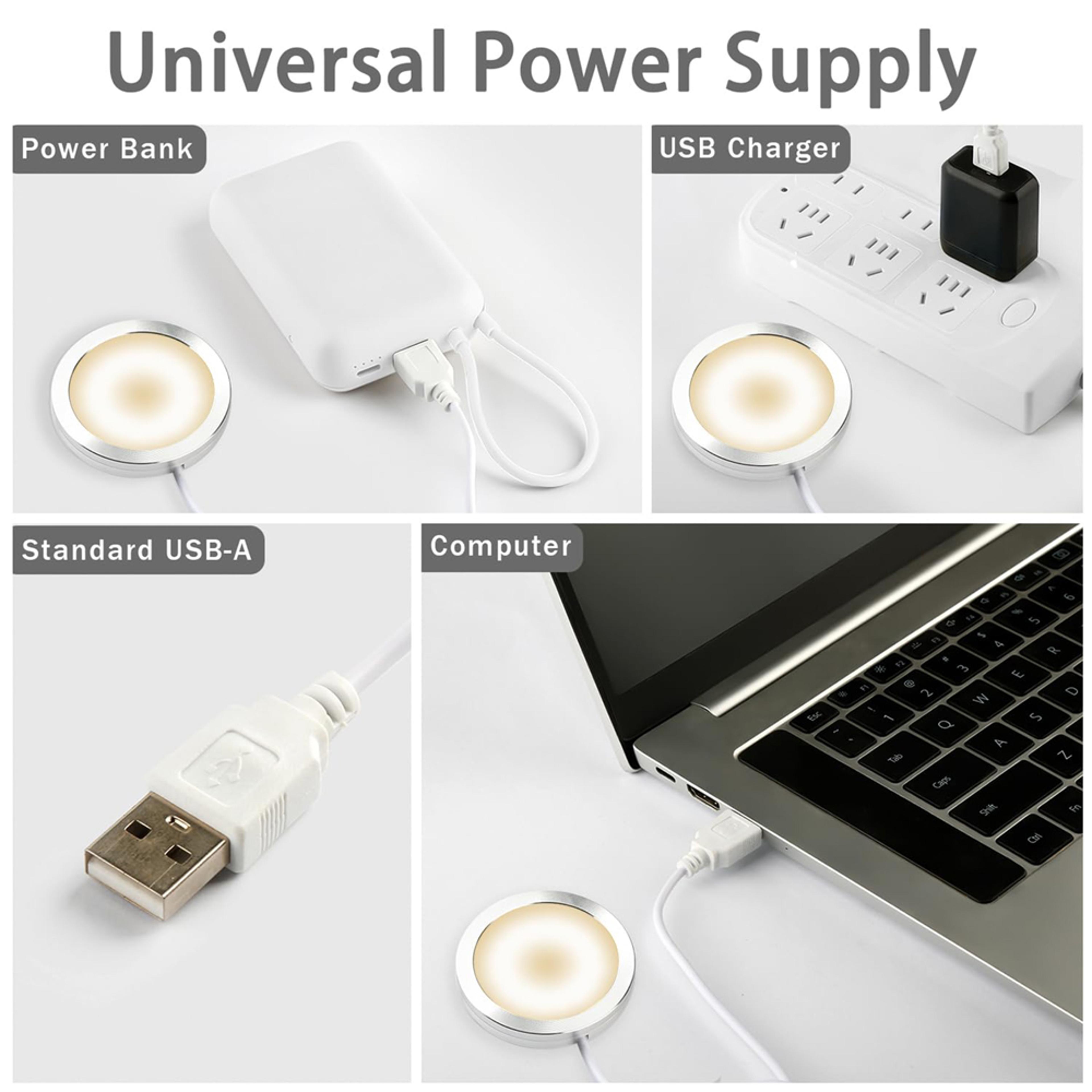 USB Rechargeable LED Cabinet Light With Adjustable Color Temperature For Closets  Under Cabinets 5