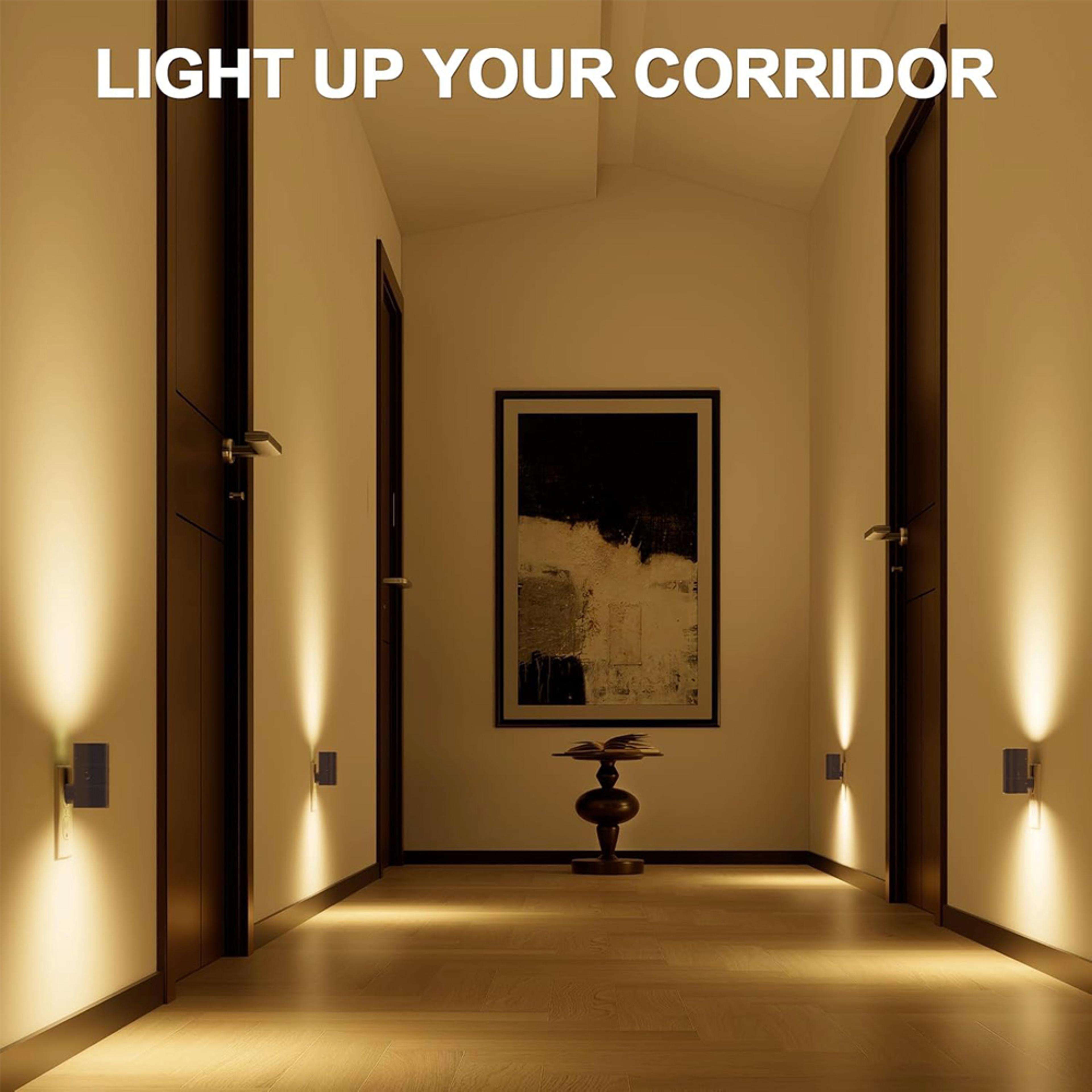 Glow Ease Plug In Night Light With Auto Light Sensor  Adjustable LED Brightness 1