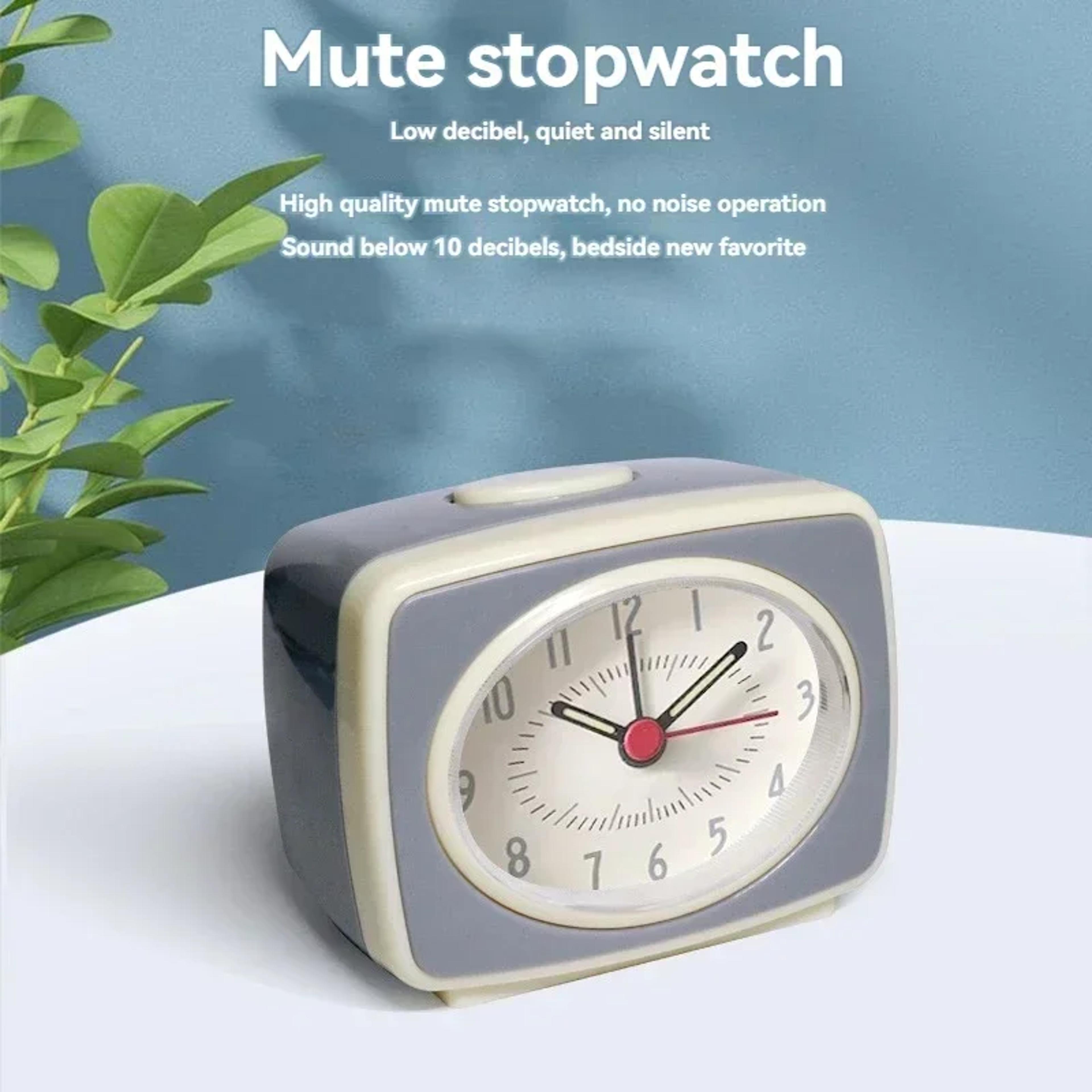 Nordic Analog Alarm Clock With Glow In The Dark Hands Powered Silent Bedside Desk Clock 1