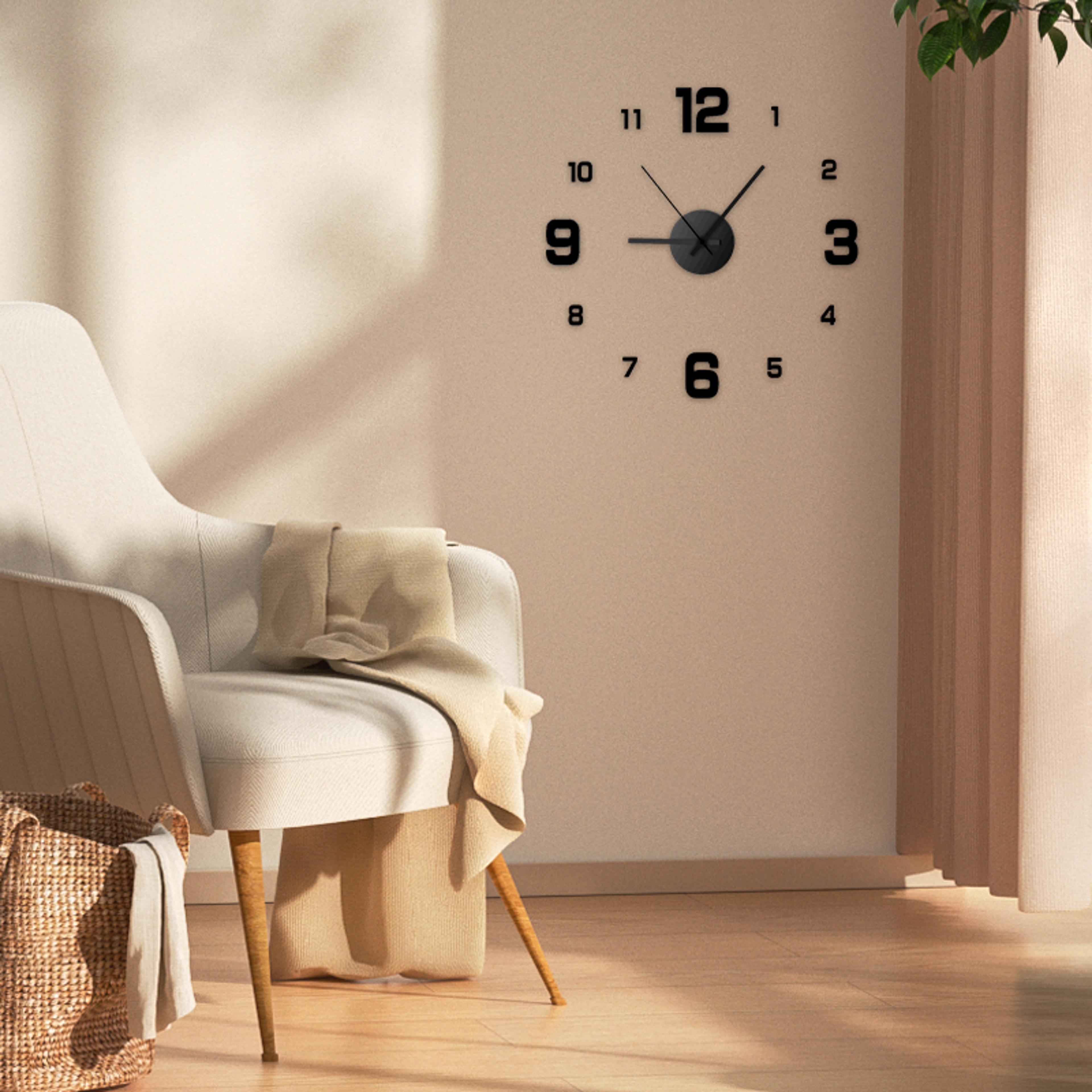 Modern DIY Wall Clock Silent Frameless Acrylic Wall Decor For Living Room  Office 1