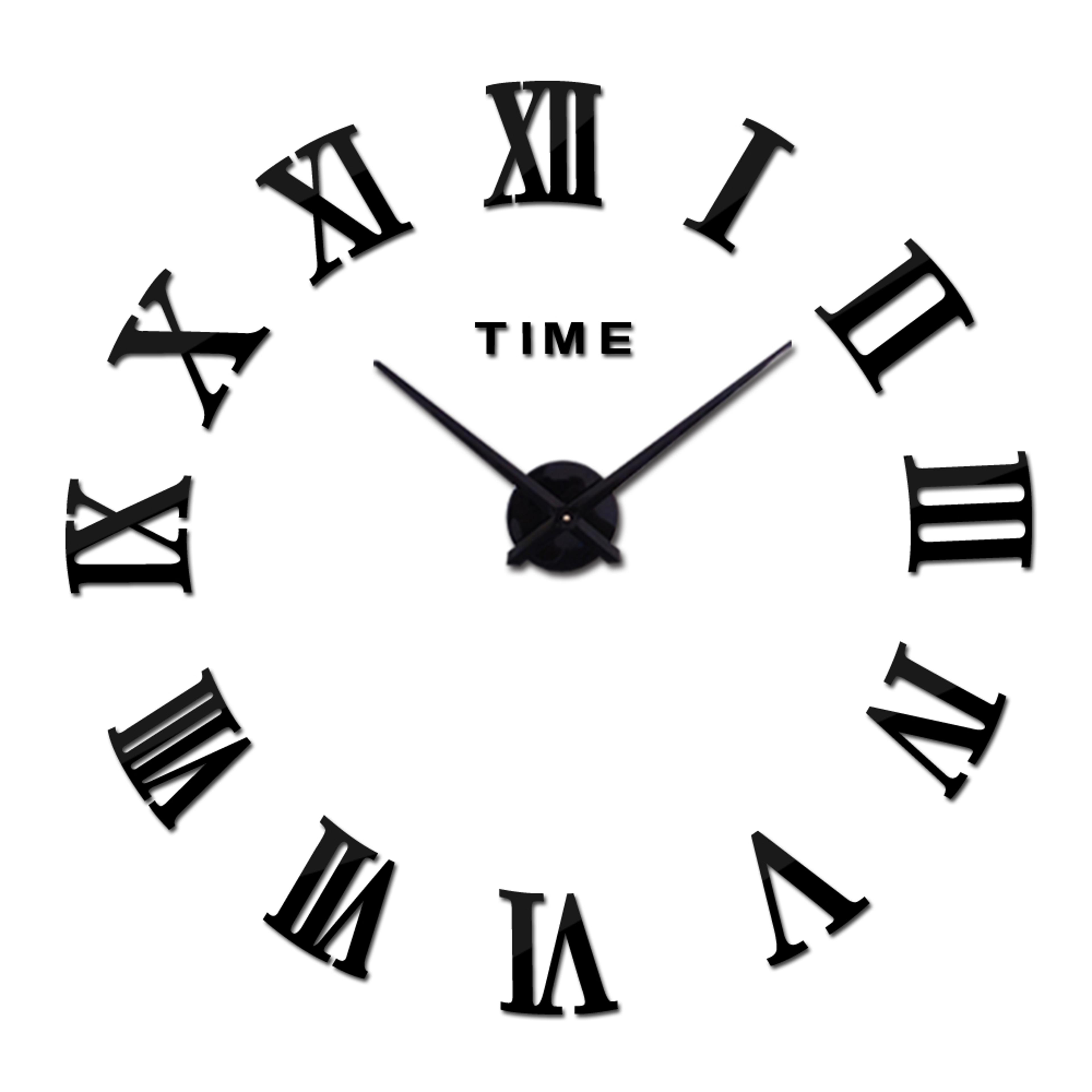 Modern Large Wall Clock DIY Acrylic Mirror Silent Quartz Wall Clock For Living Room Decor 3