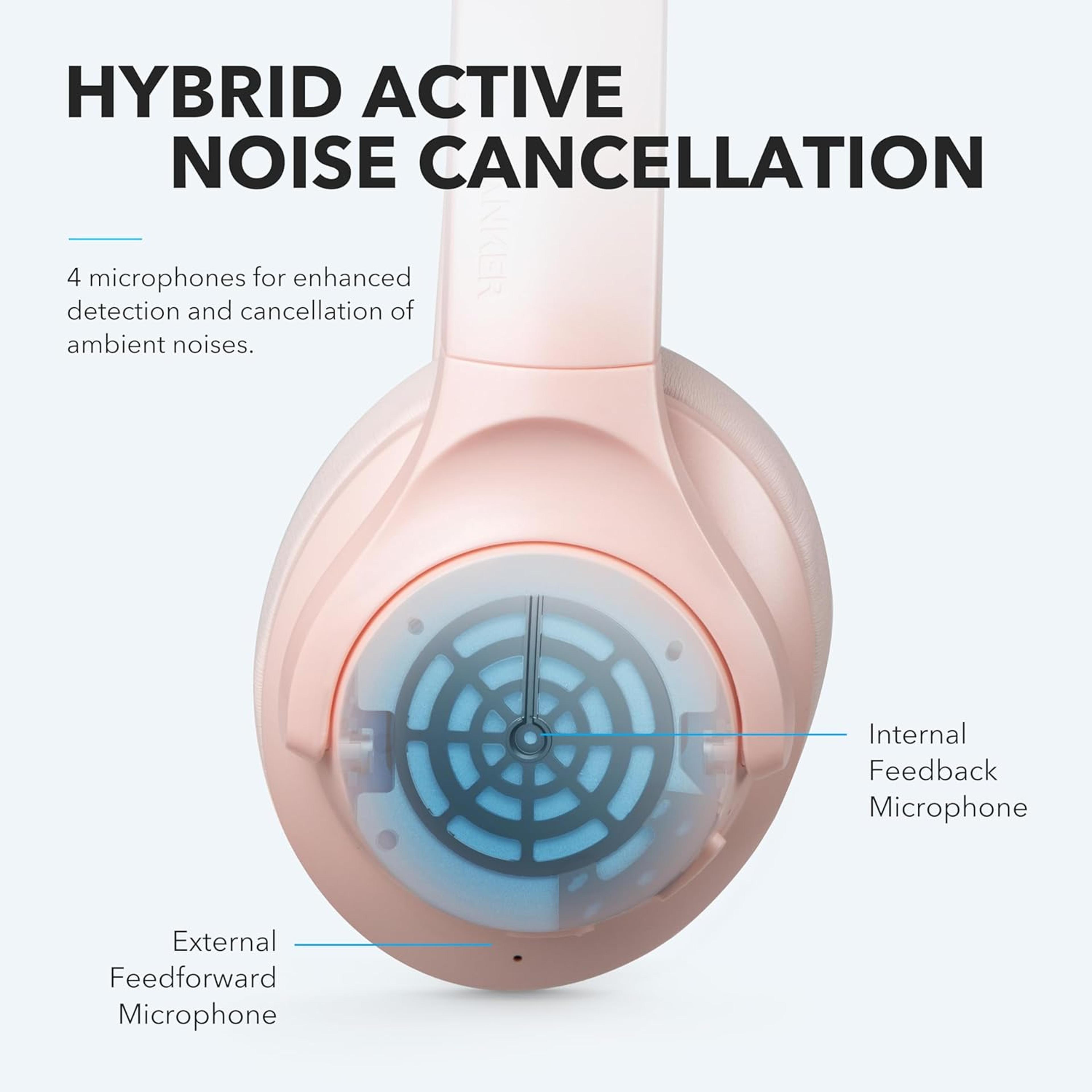 Soundcore Anker Life Noise Cancelling Headphones Wireless Over Ear Bluetooth Playtime 2