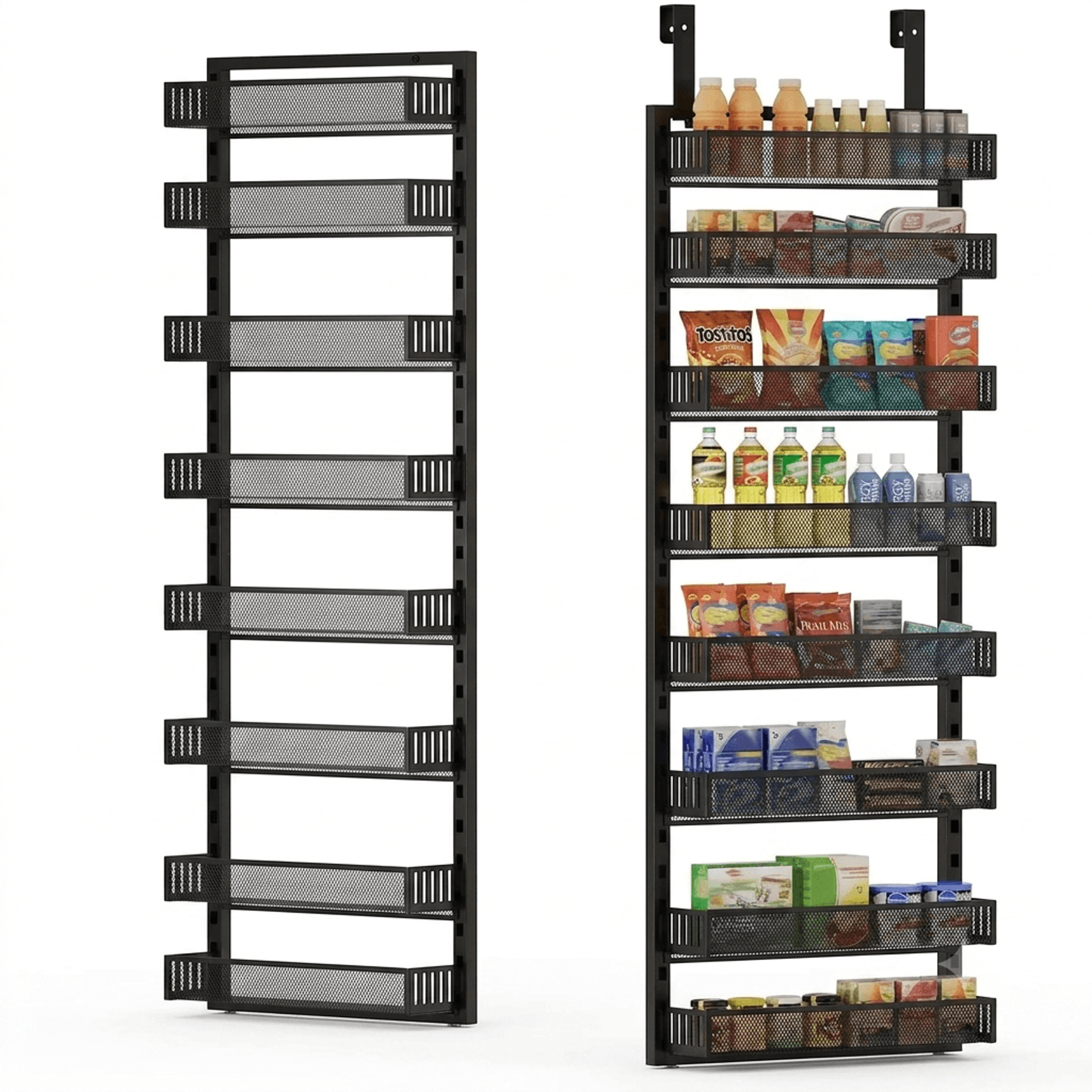 over the door pantry organizer tier adjustable spice rack storage shelf