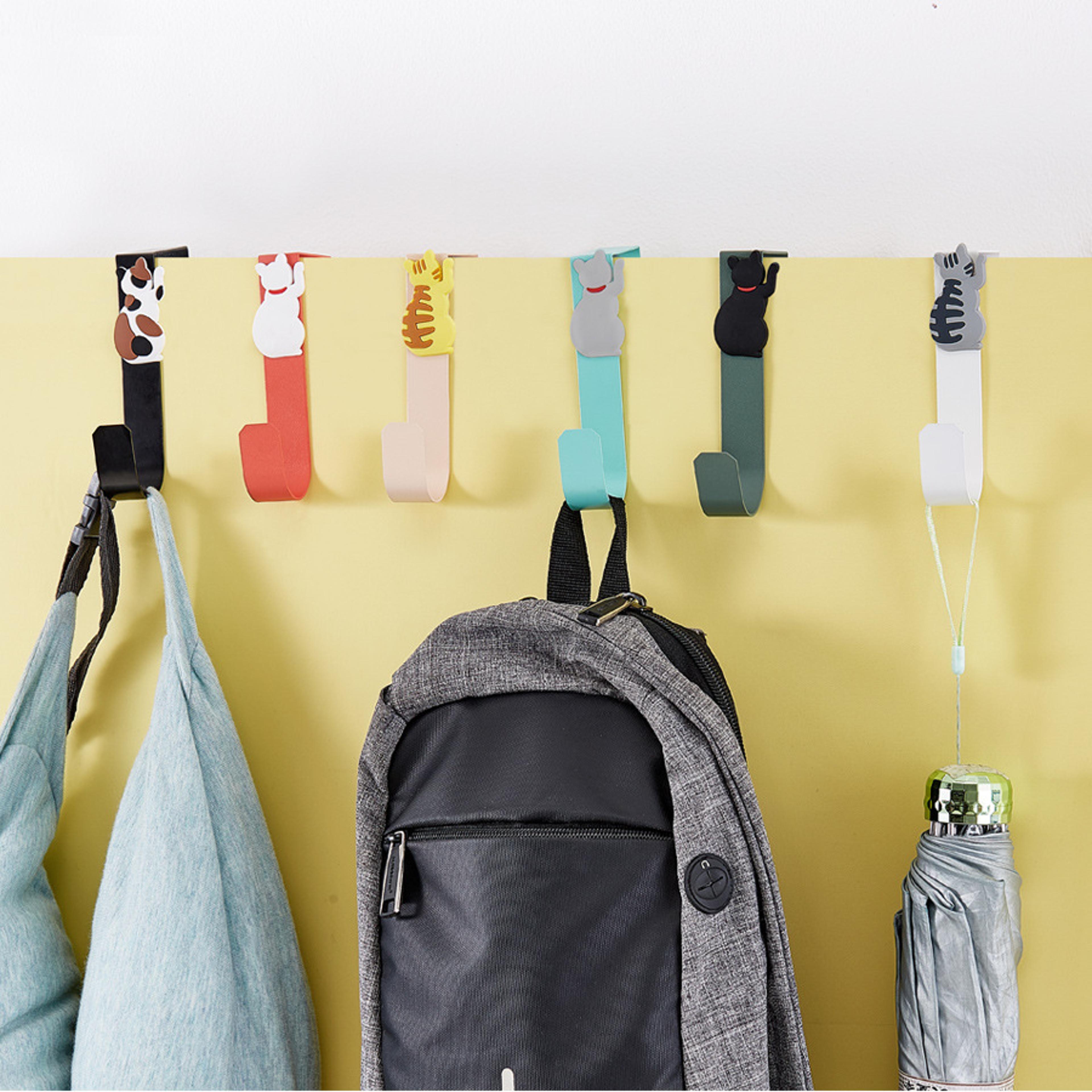 Over Door Hooks With Rubber Organizer For Clothes Towels Hats And Coats 1