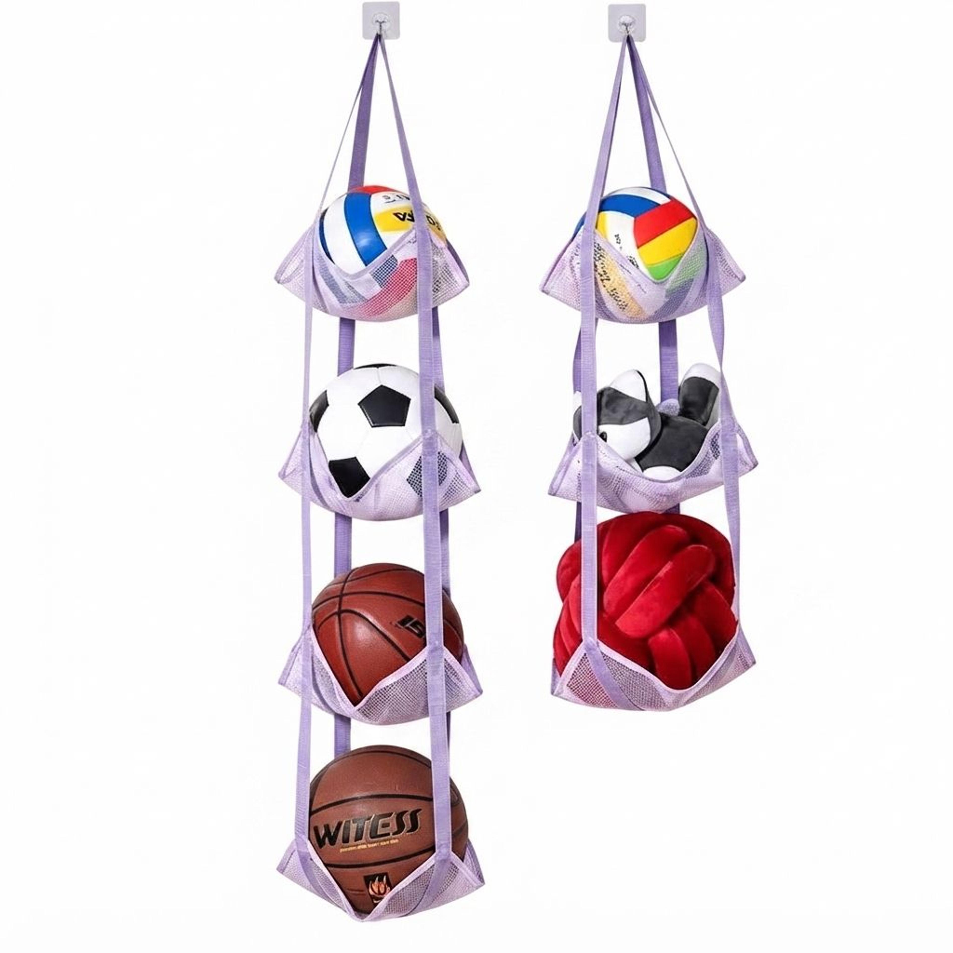 wall hanging sports ball storage bag door organizer for football basketball toy