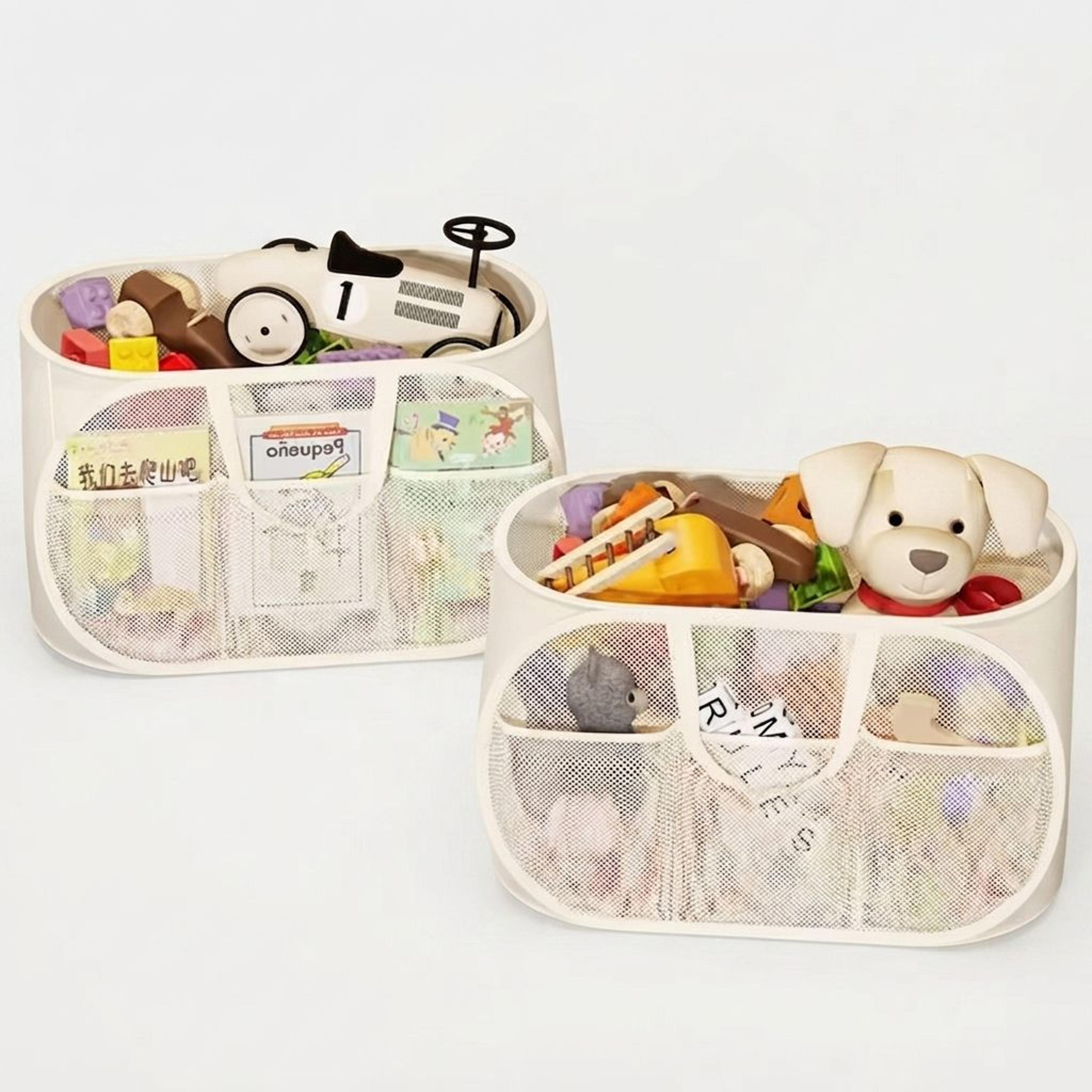 large capacity toy storage basket portable foldable kids toy organizer for lego bricks