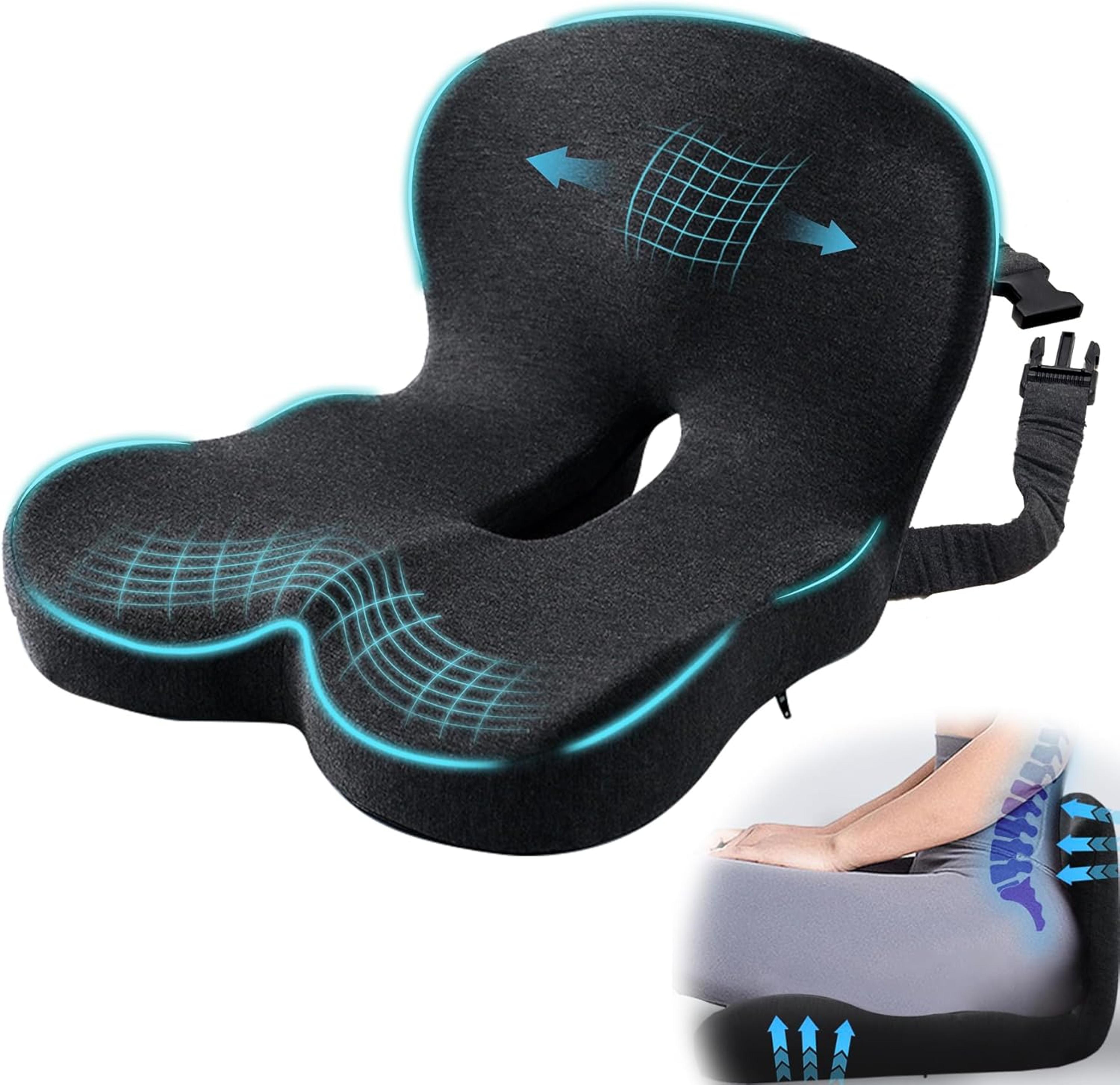 ergonomic l shaped memory foam seat cushion for office and car comfort