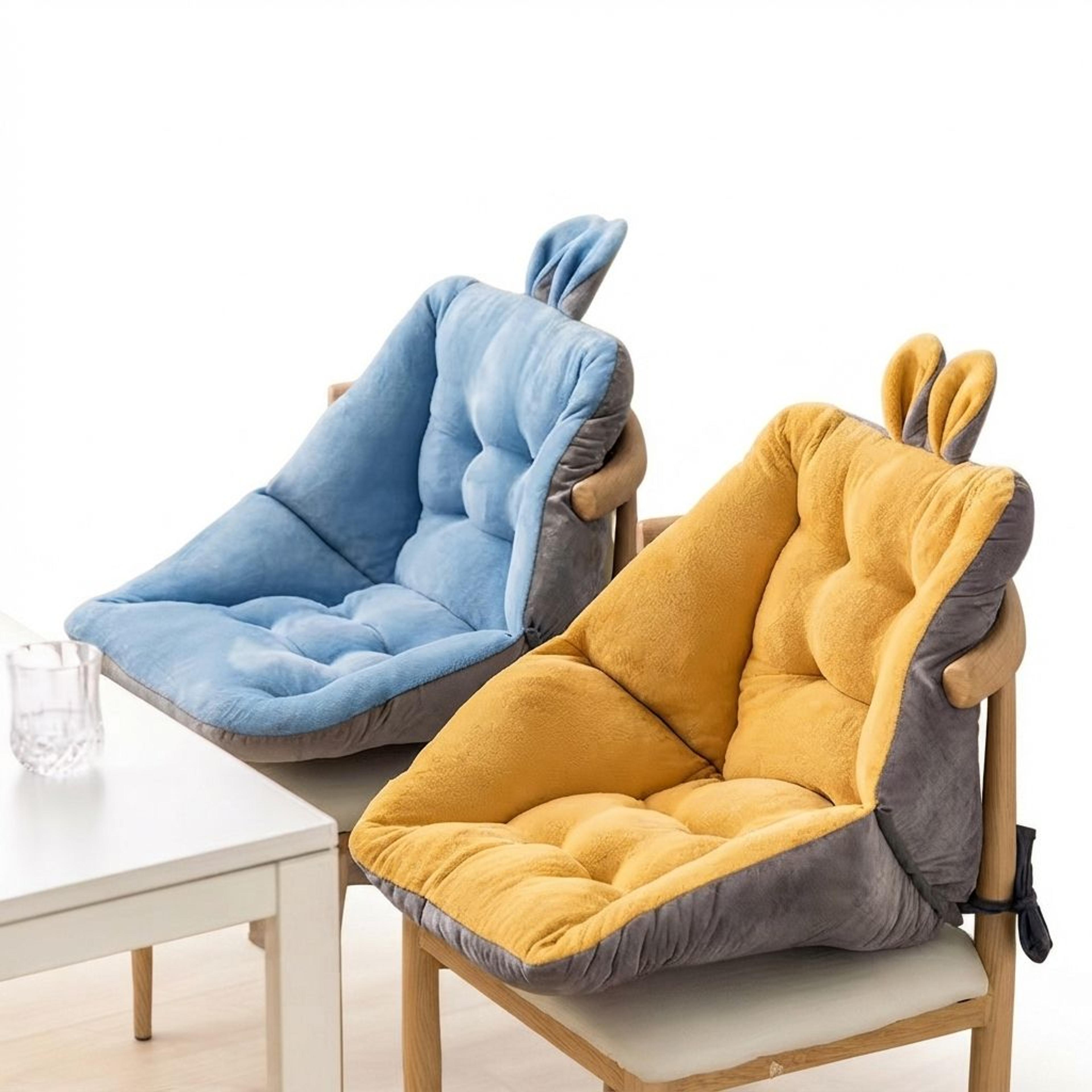cute velvet chair cushion kawaii soft seat pad for gaming office dorm decor