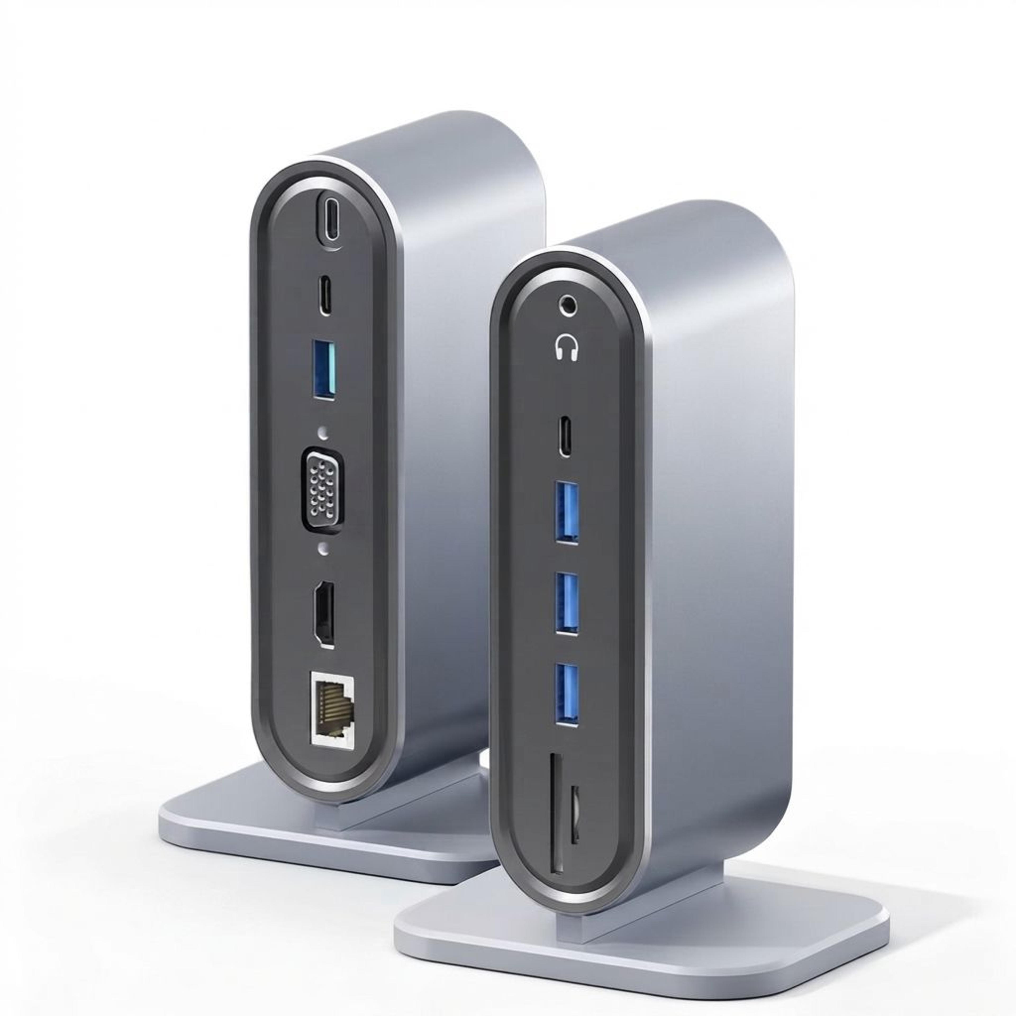usb c docking station vertical hub with hdmi for laptop macbook