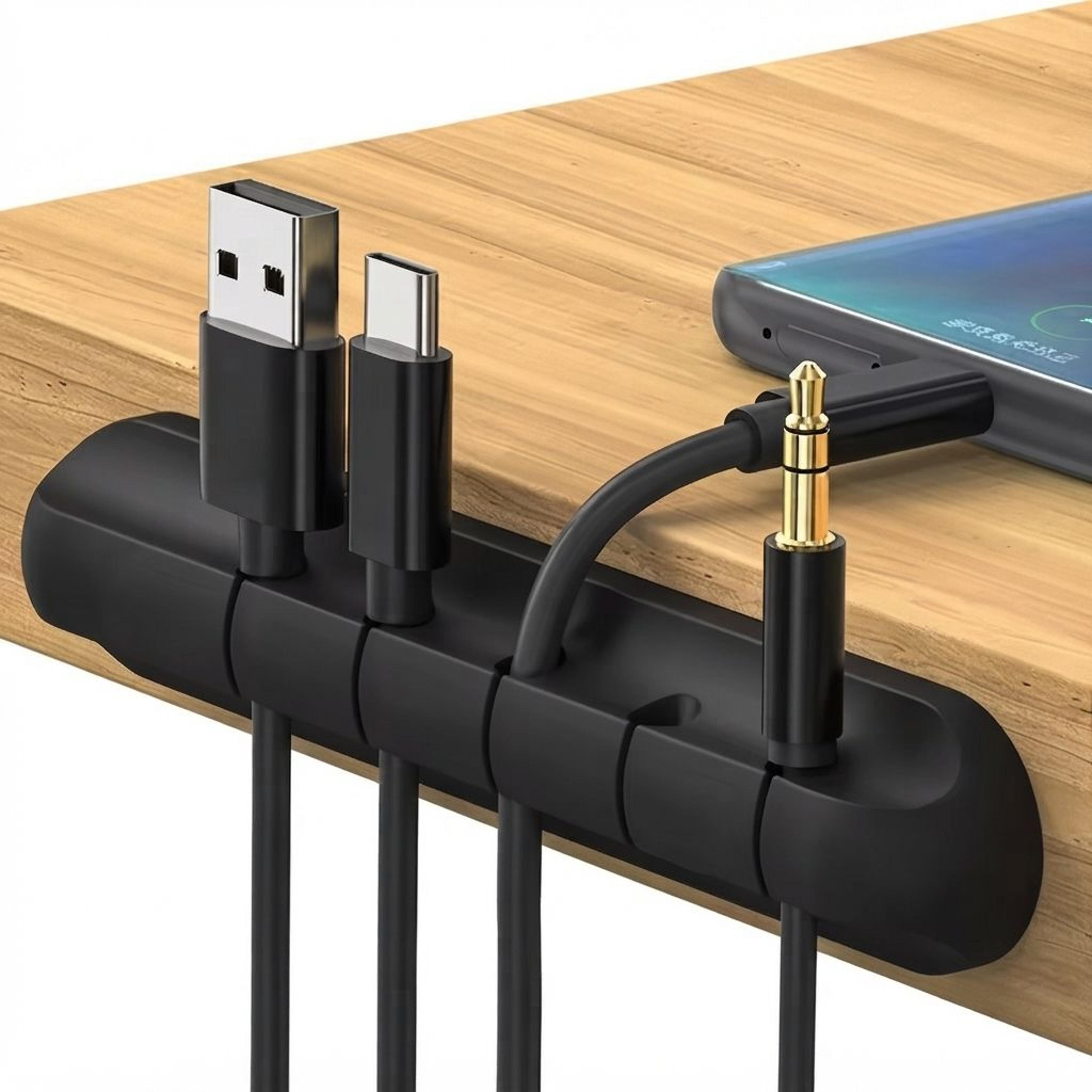 self adhesive cable clips for desk organization and data cord management