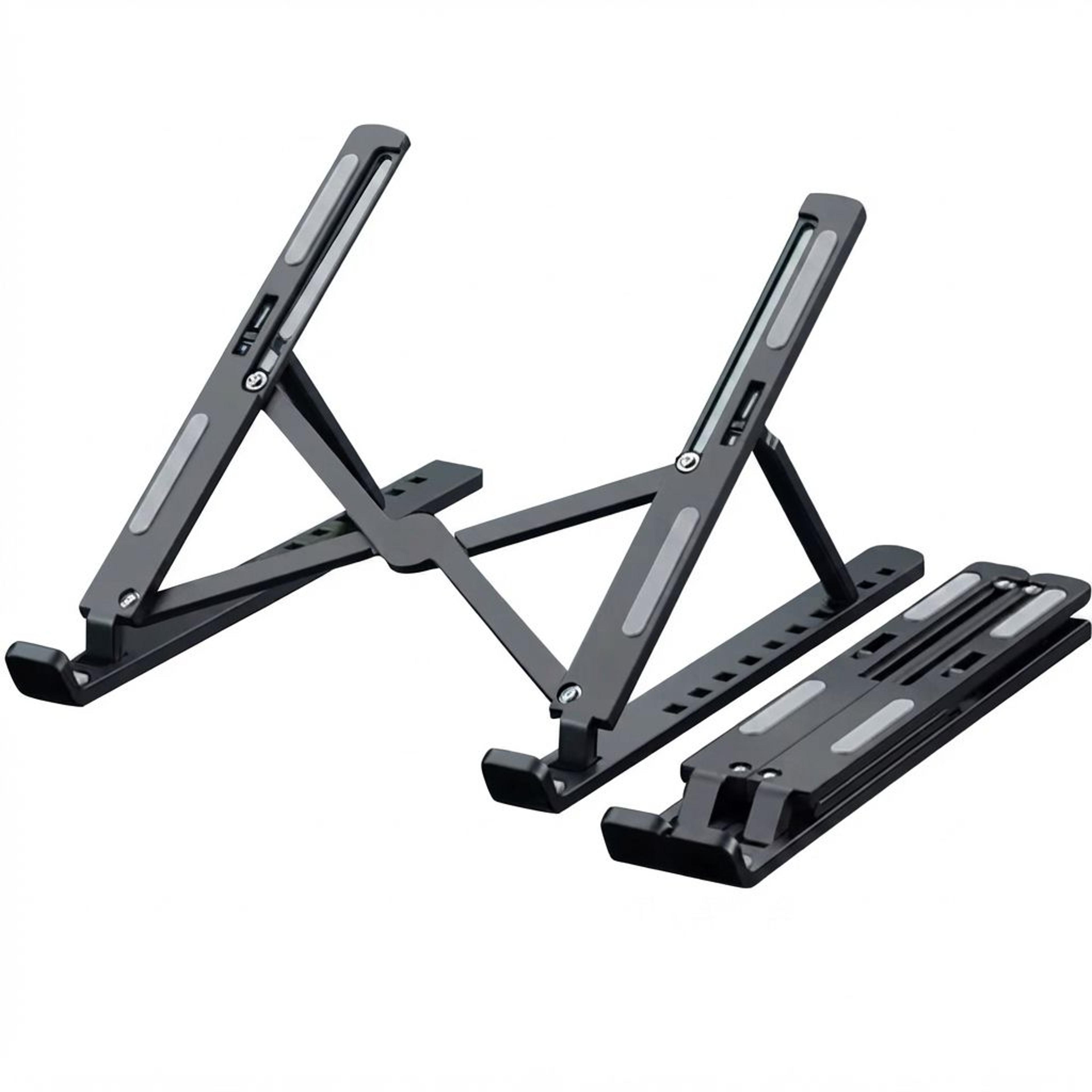 foldable laptop stand adjustable portable ergonomic computer holder with level height adjustment