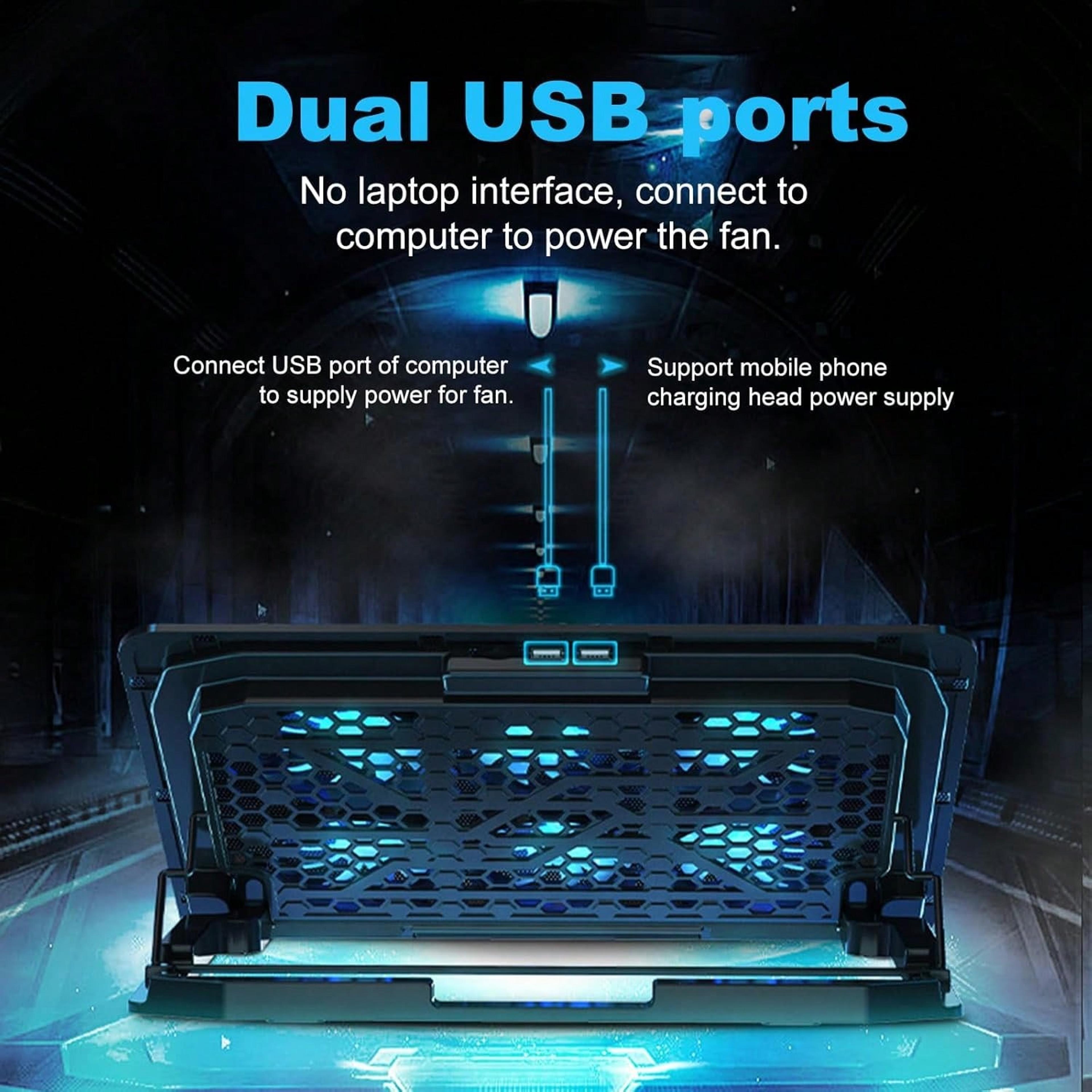 Laptop Cooling Pad With Fans Portable Cooler Stand For Gaming Laptops 3