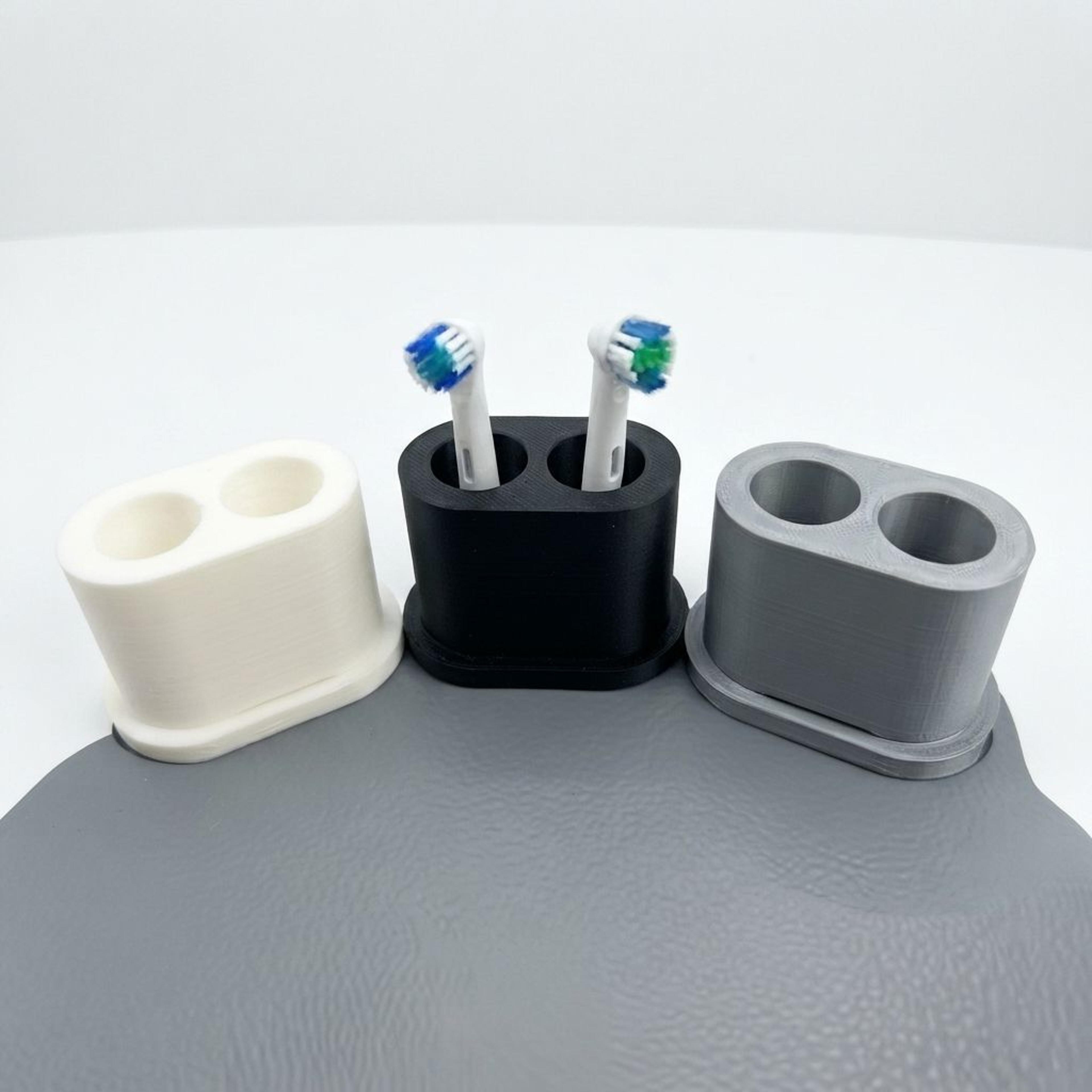 electric toothbrush head storage box bathroom countertop organizer