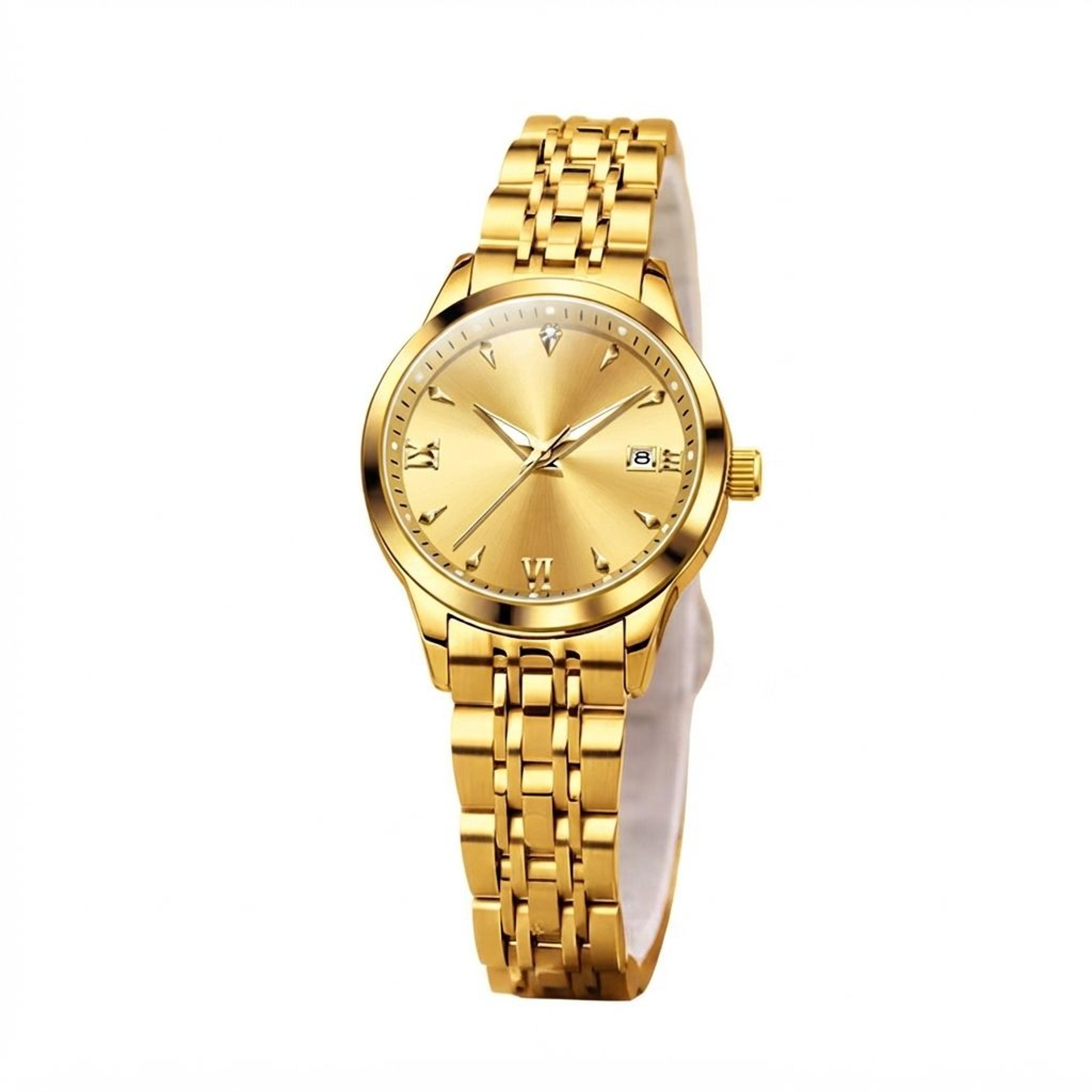 luxury automatic mechanical watch for women with dual calendar waterproof elegant wrist design