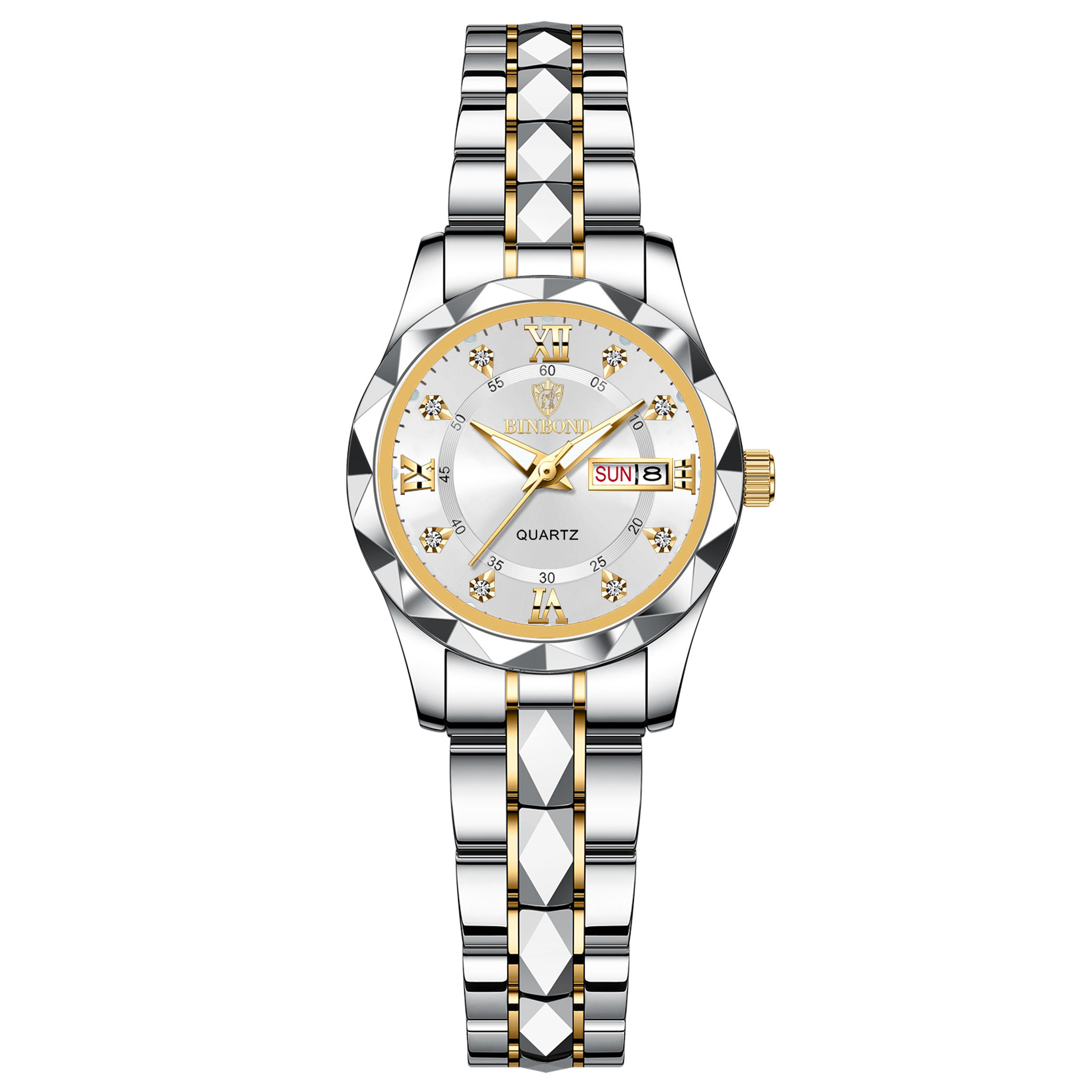 Product Name Luxury Womens Quartz Watch With Week Date Display Waterproof Business Wristwatch 13